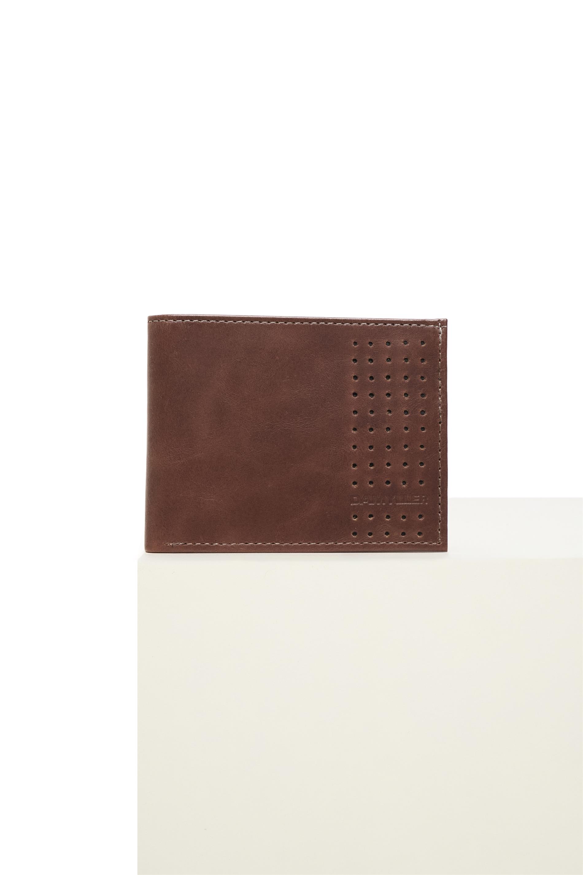 Carteira Masculina de Couro com Detalhes