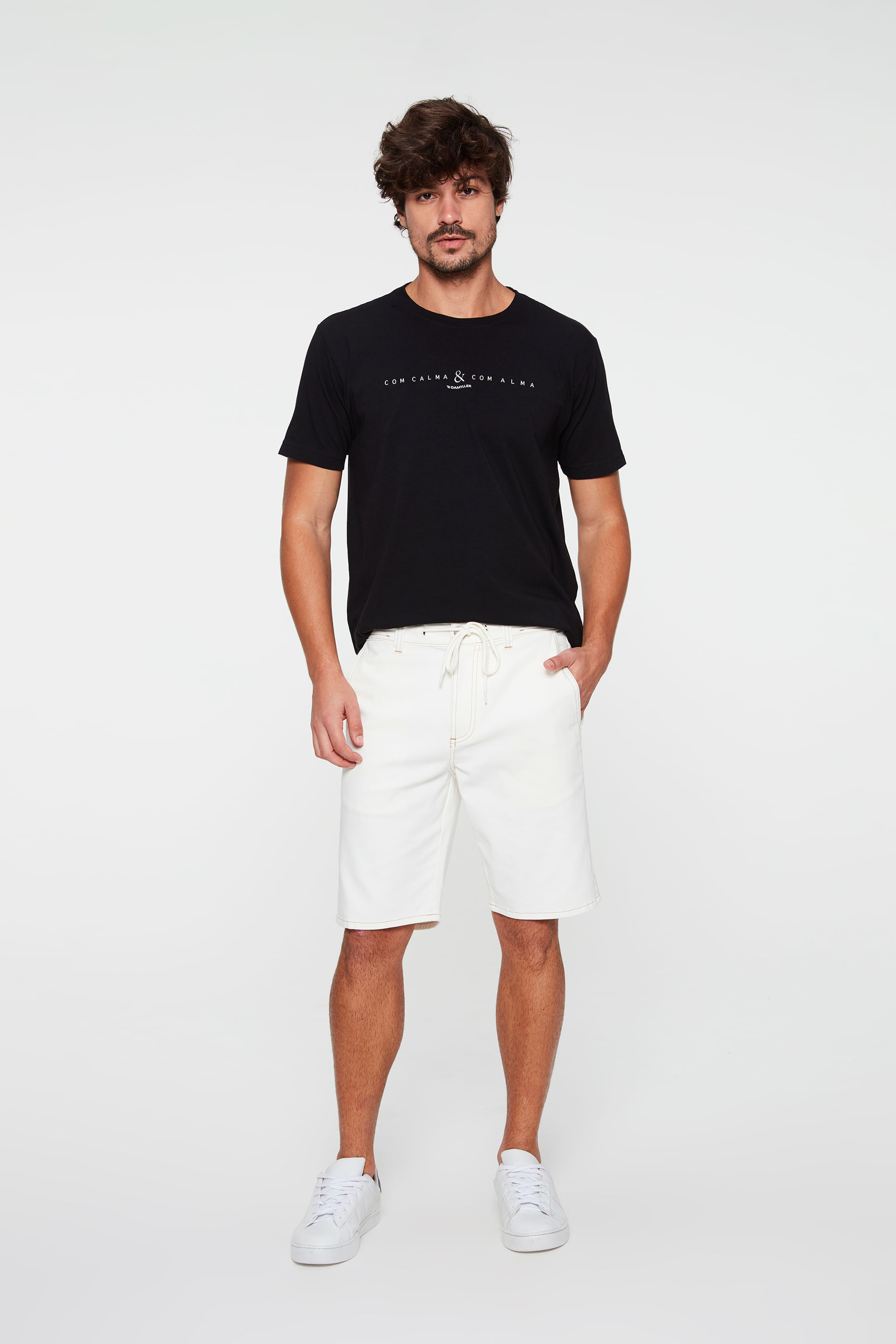 Bermuda Masculina de Sarja Jogger