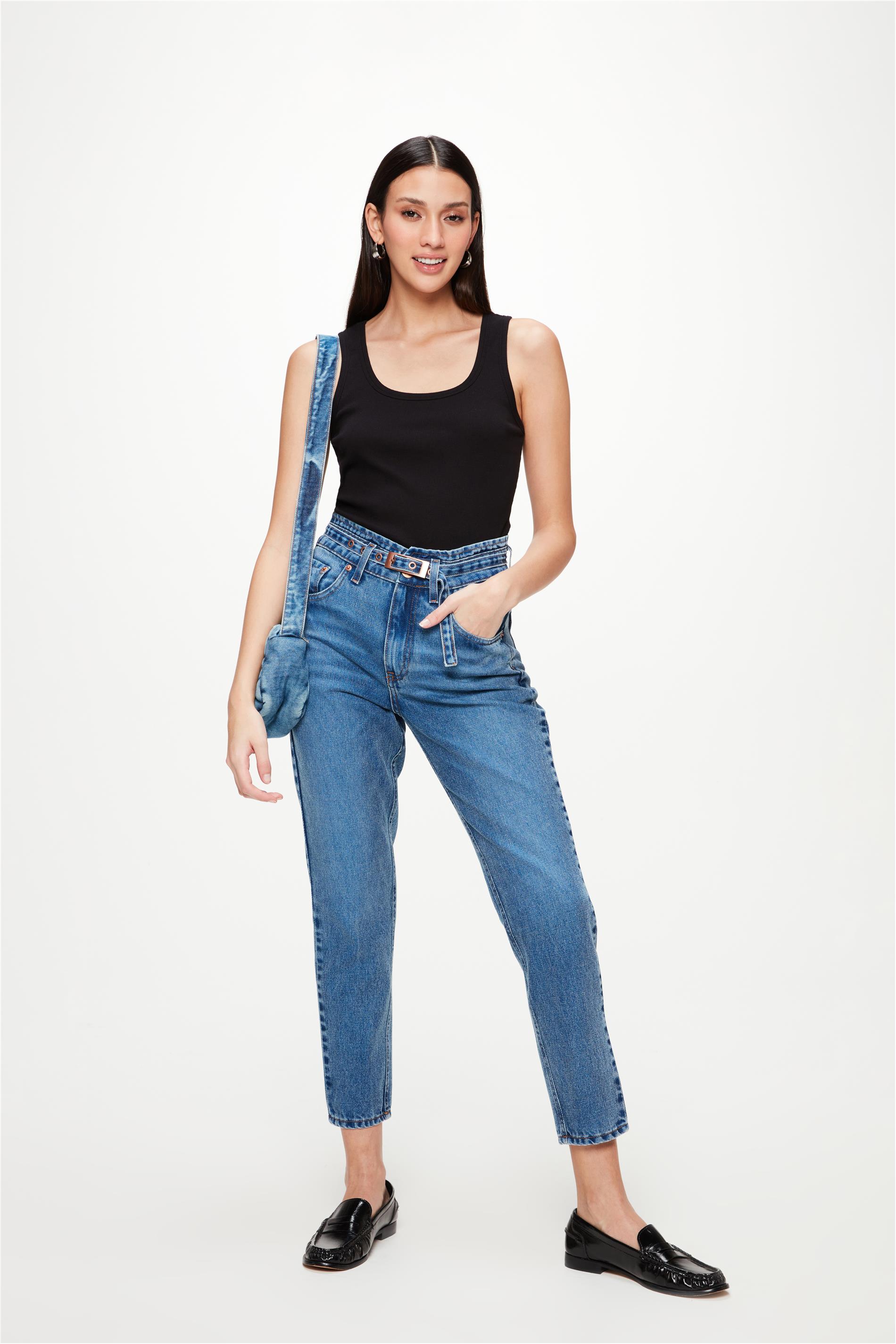 Calça Jeans Clochard Cropped G5 Feminina