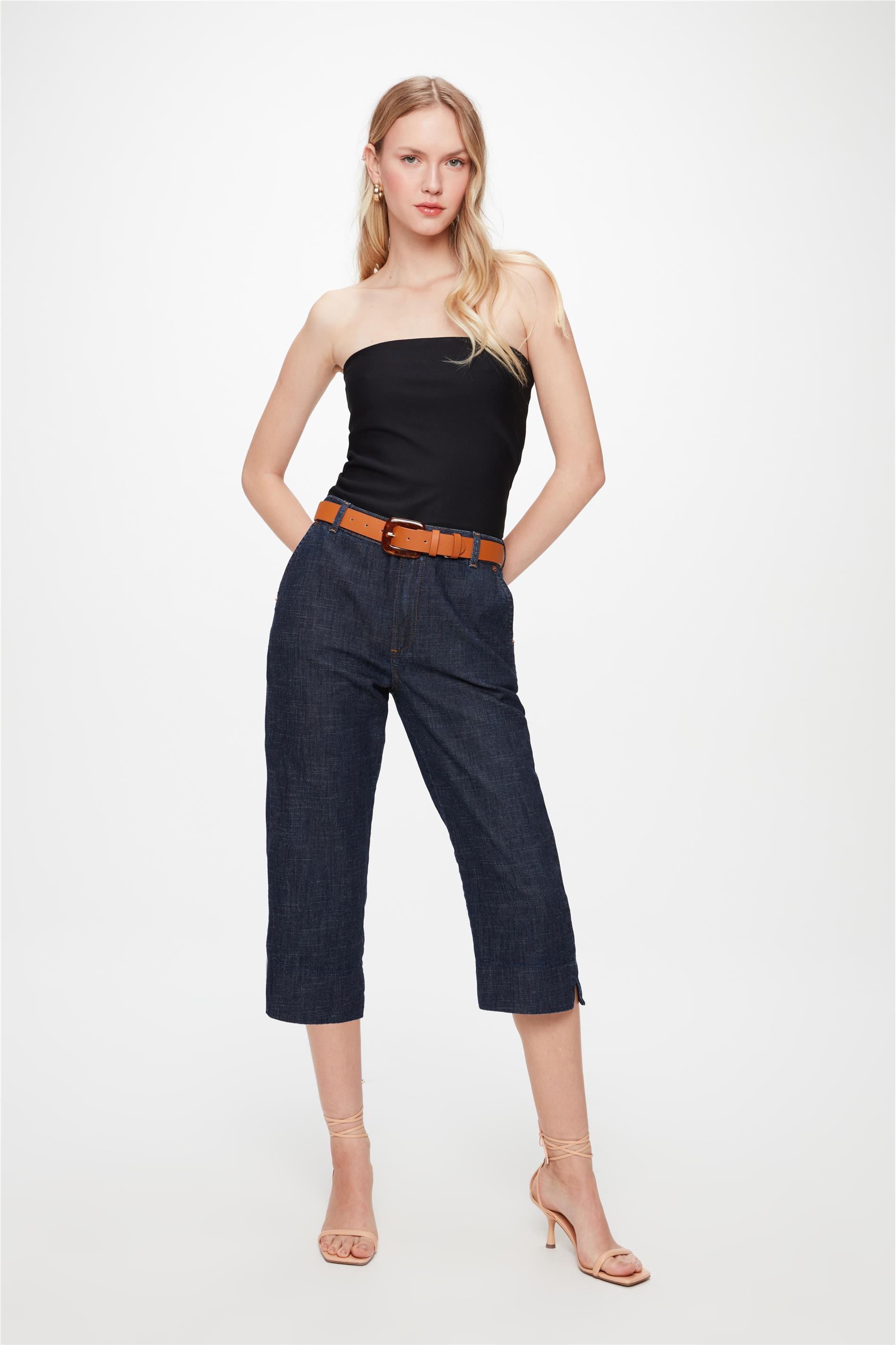 Calça Capri G4 Amaciada Barra Larga
