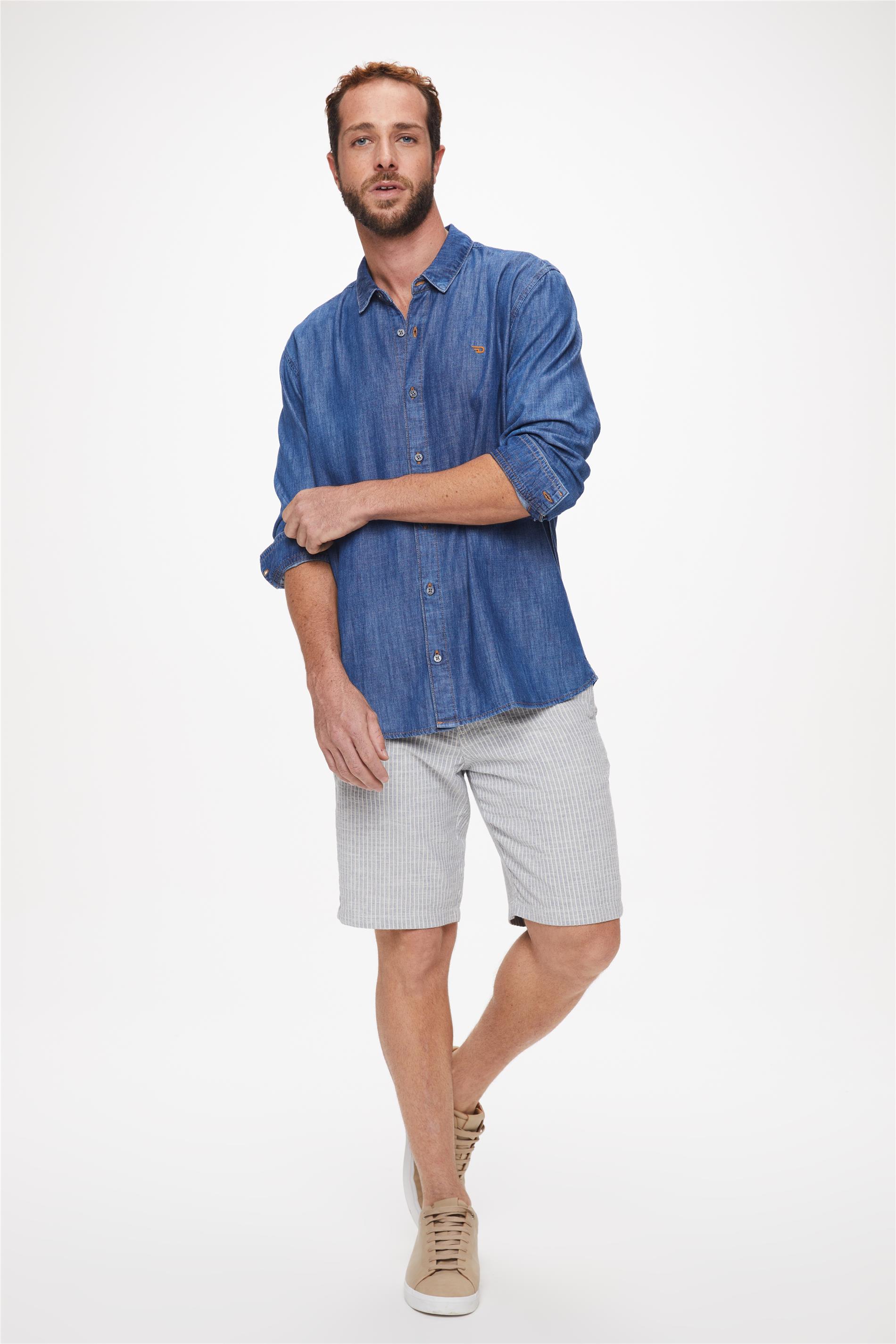 Bermuda Estilo Chino Listrada