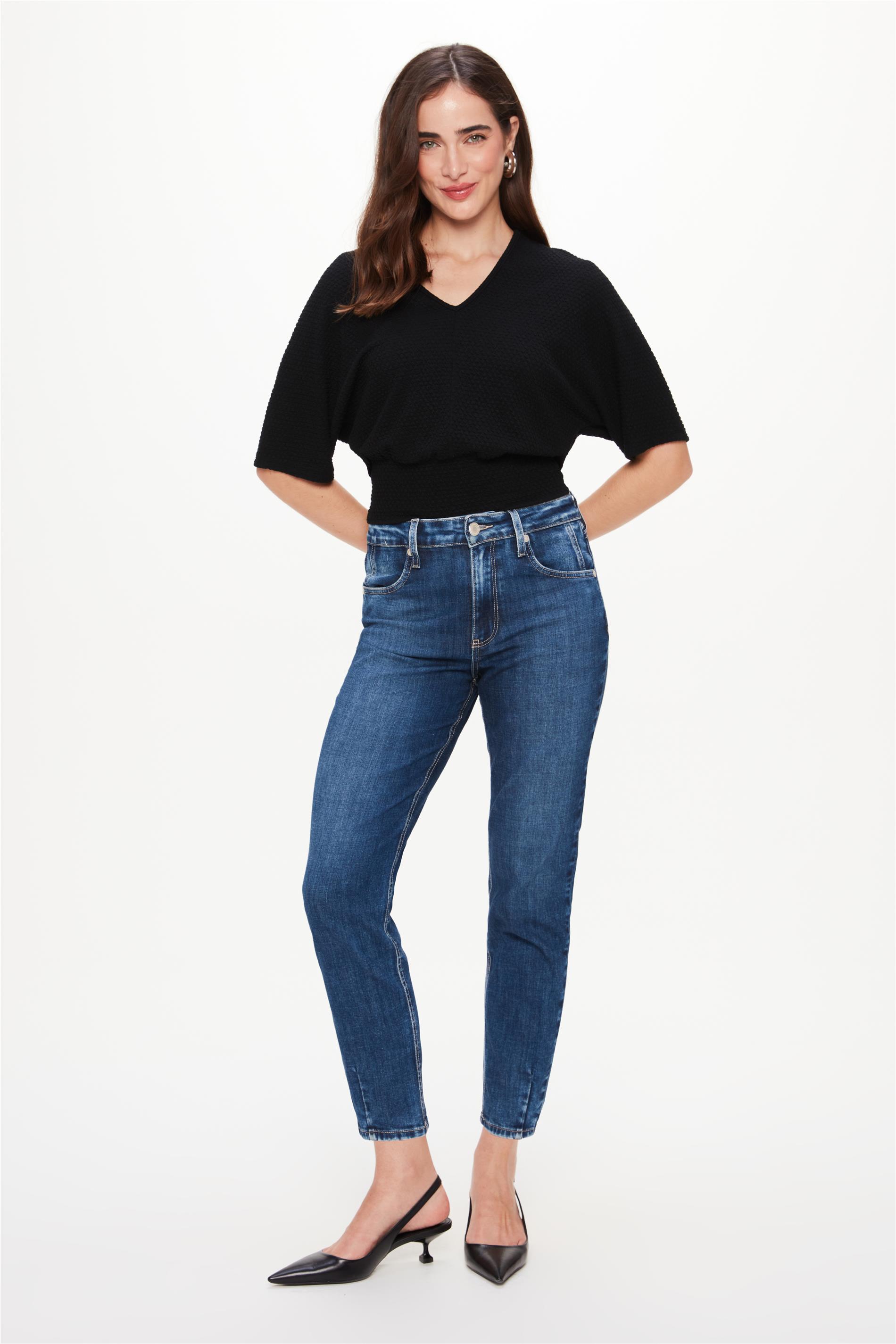 Calça Jeans Slim Cropped Pence na Barra