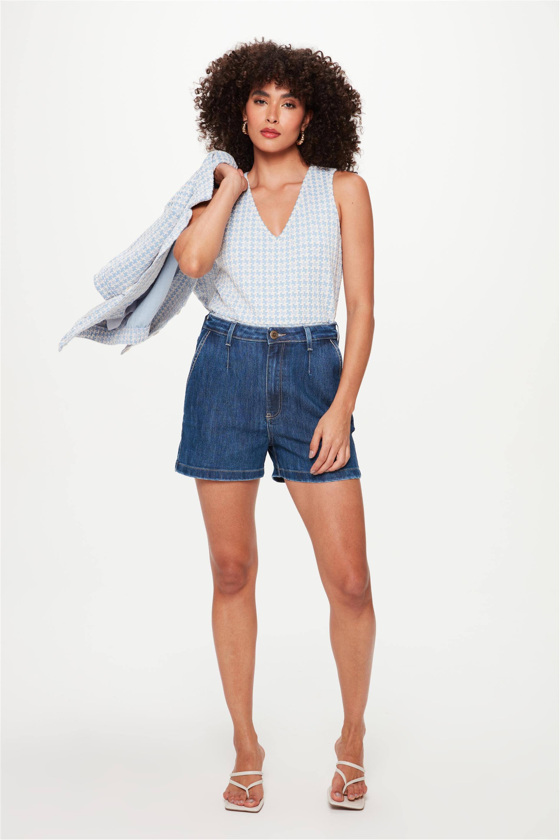 Short Jeans Solto G5 Bolsos Faca