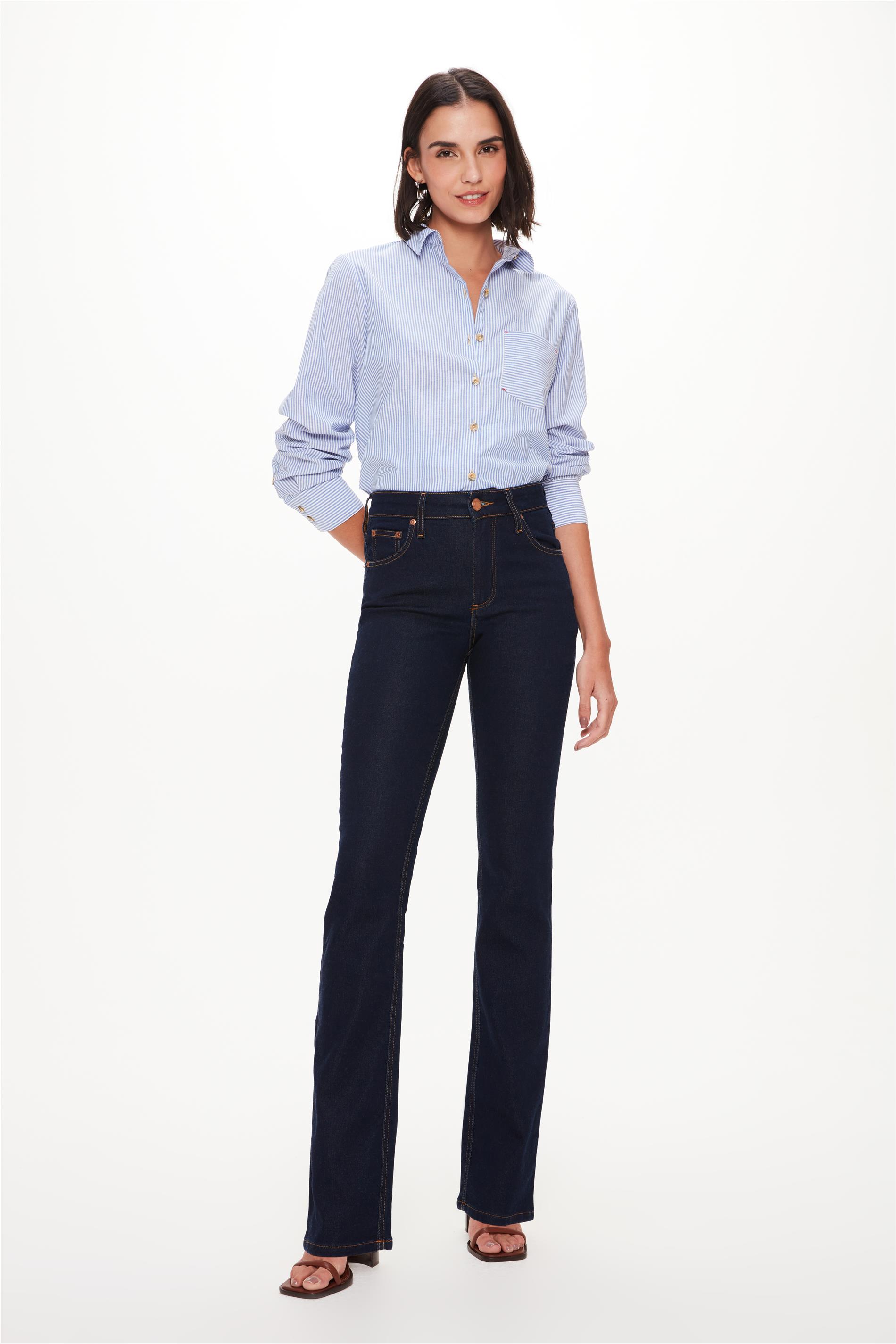 Calça Jeans Reta Move Denim Conforto