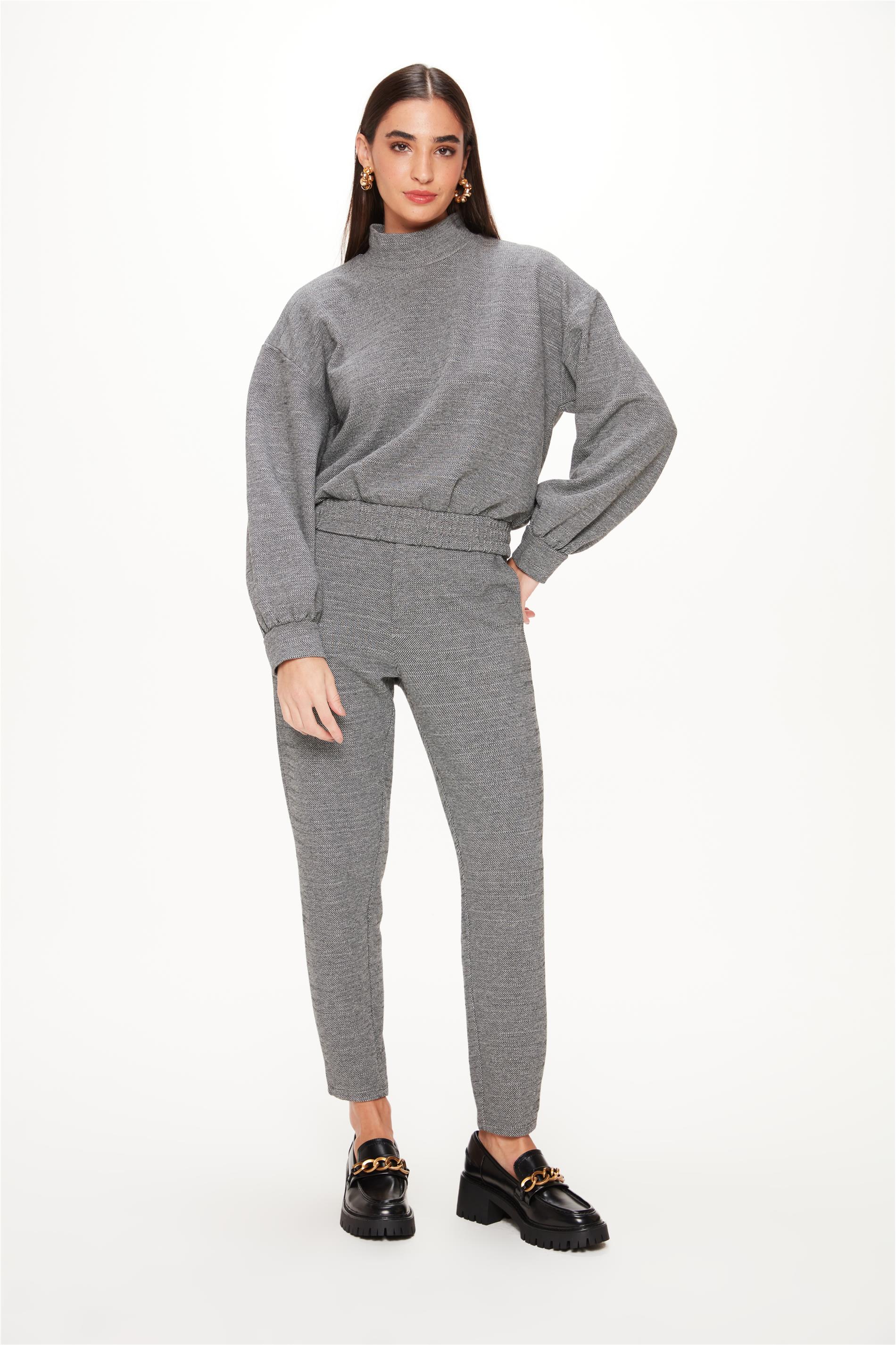 Calça Slim Cropped Bolsos Faca