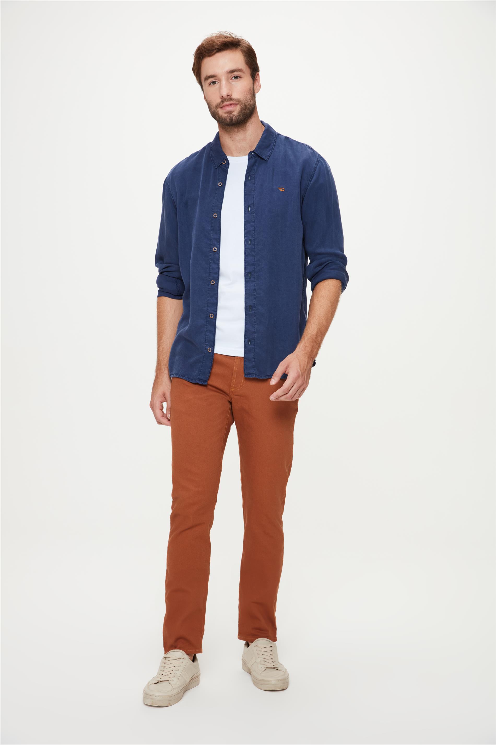 Calça Masculina de Sarja Skinny G3 C2