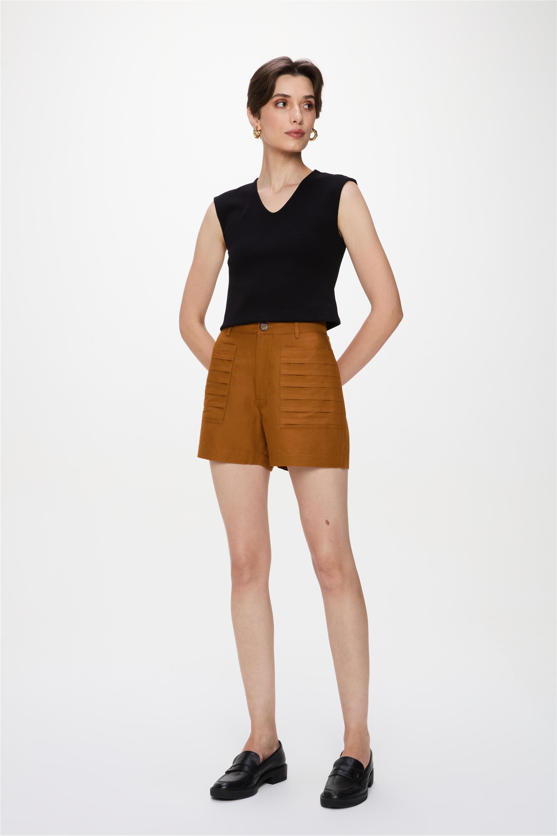 Short Solto G4 com Linho e Viscose