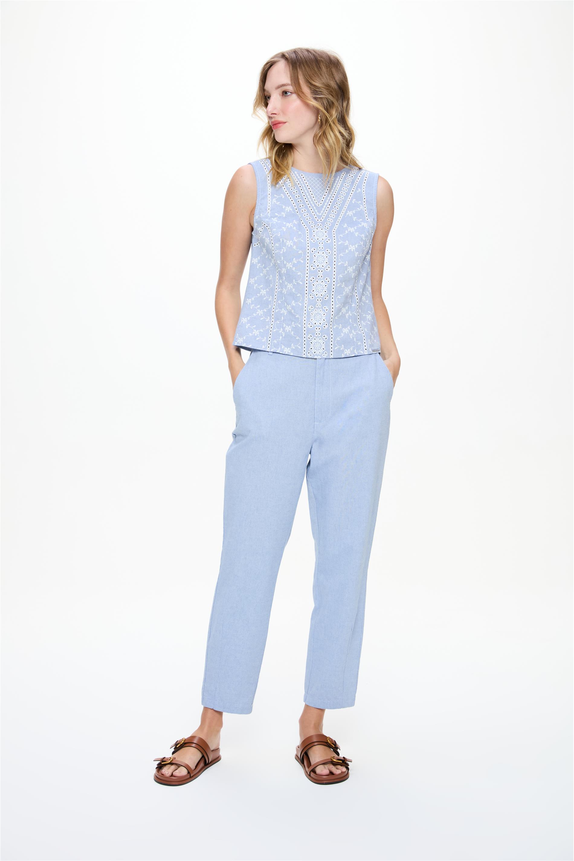 Calça Feminina Slim G5 de Algodão