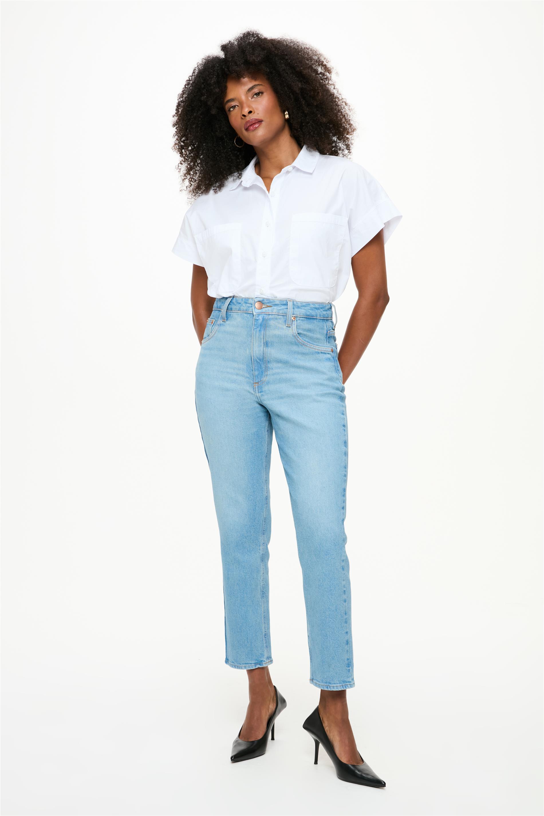 Calça Jeans Slim G5 Cropped Feminina