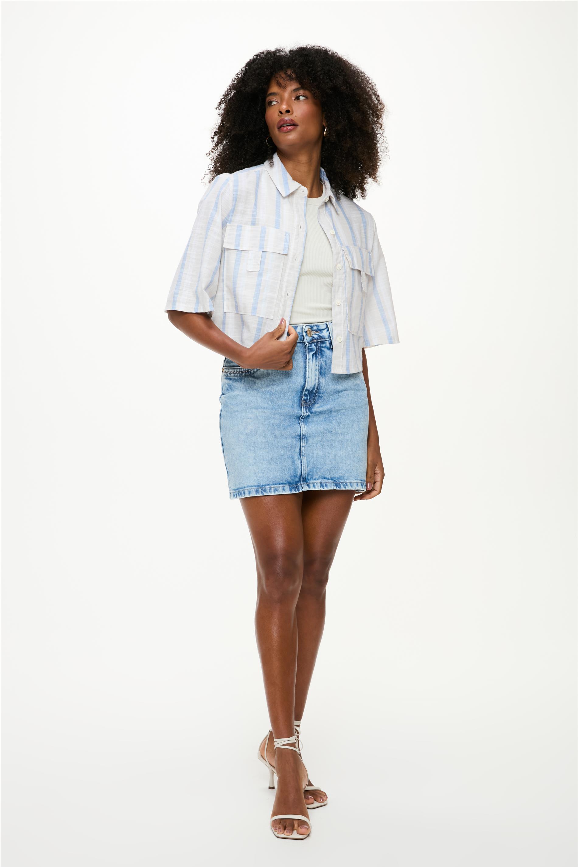 Saia Jeans Clara Mini