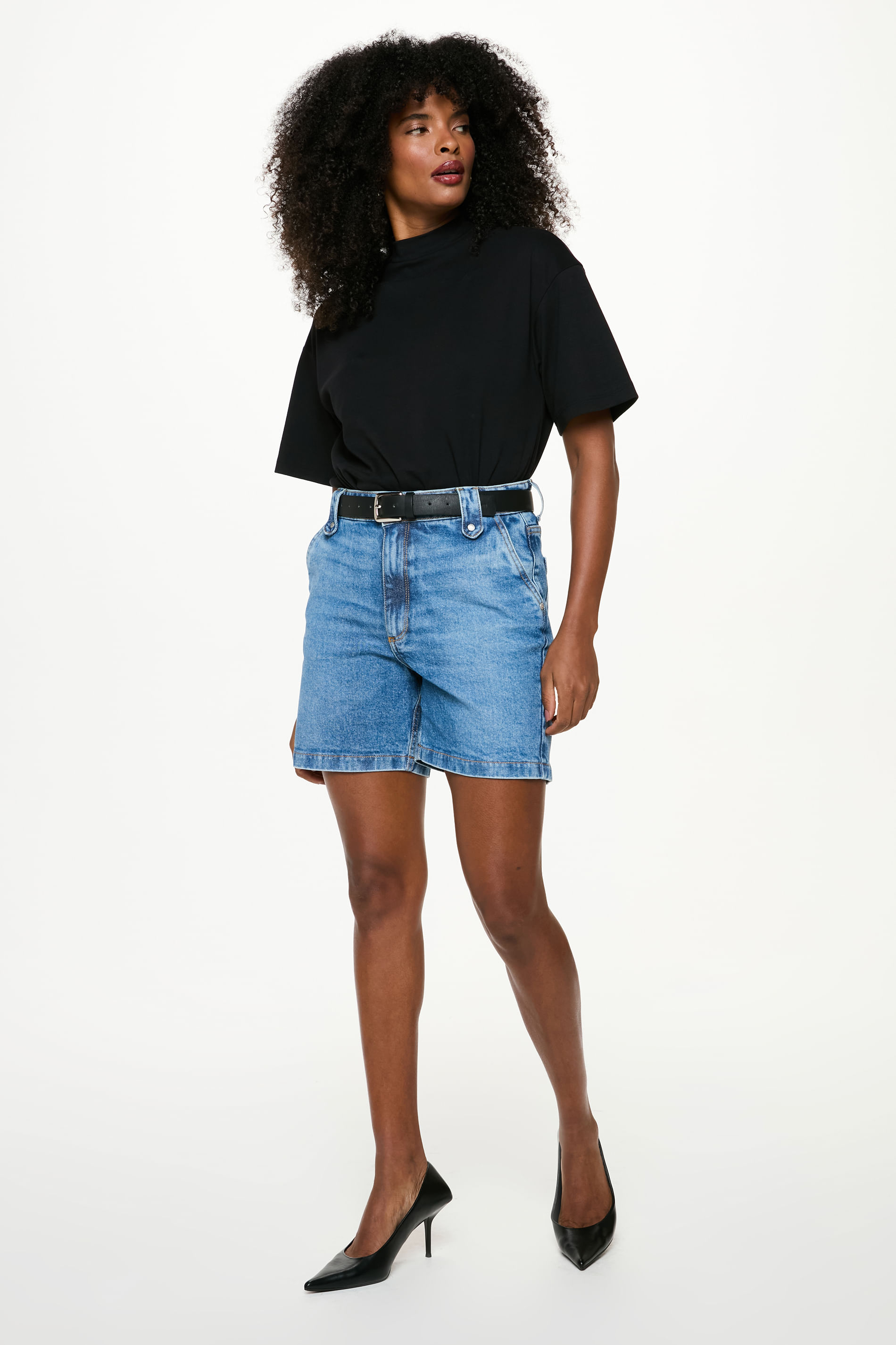 Bermuda Jeans Solta G4 C15 Feminina