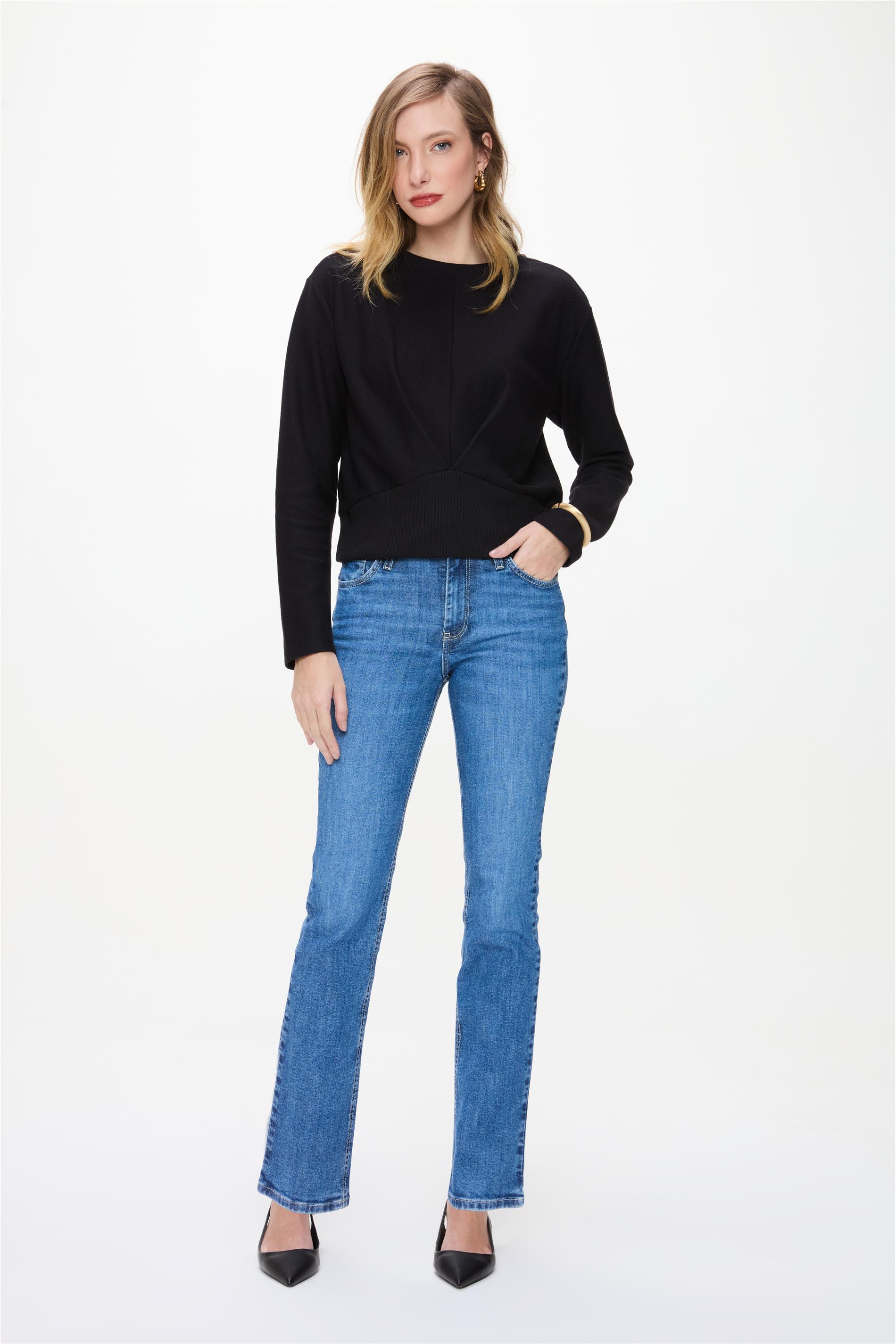 Calça Jeans Feminina Reta G4 C1