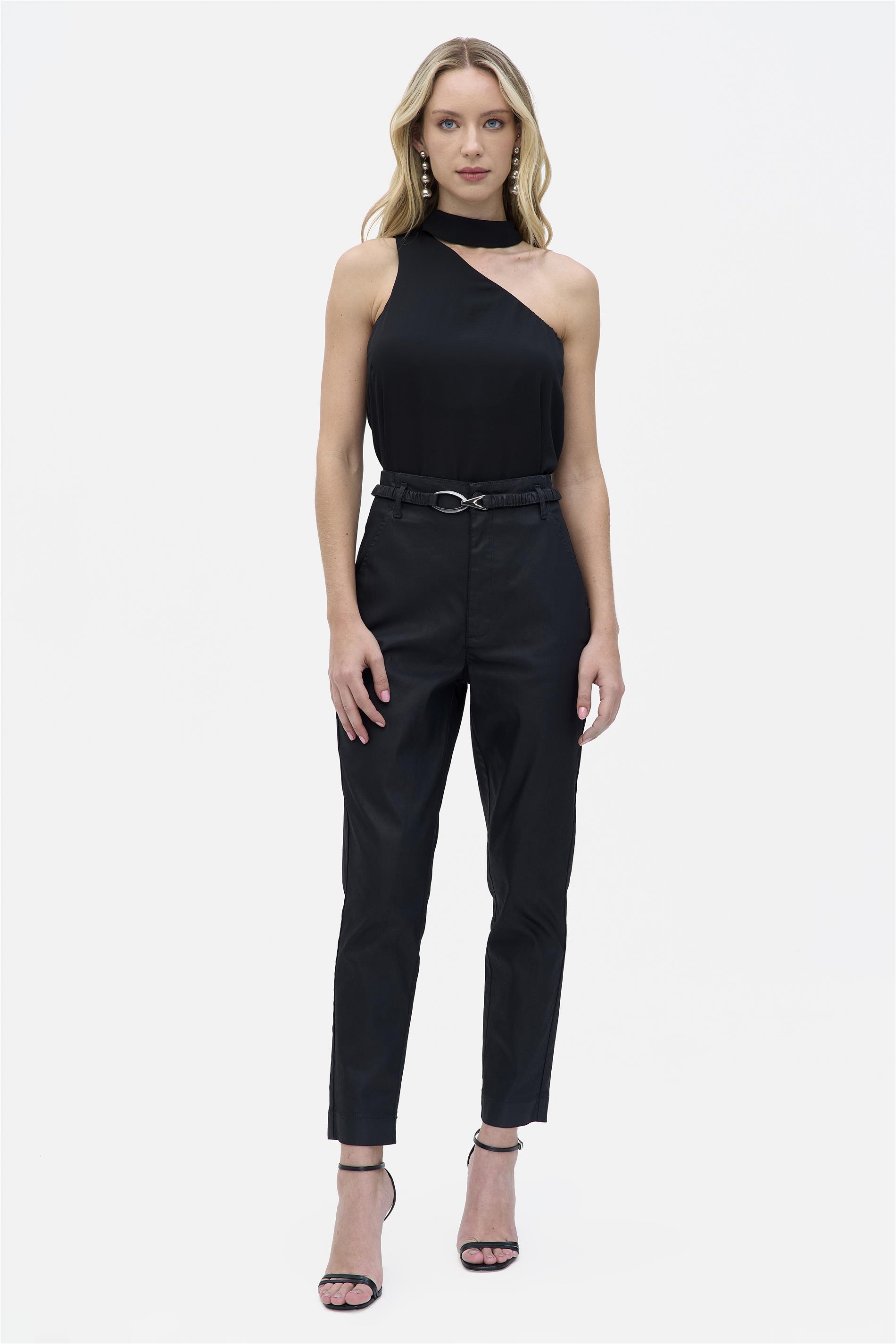Calça Slim G5 Cropped Jeans Resinado