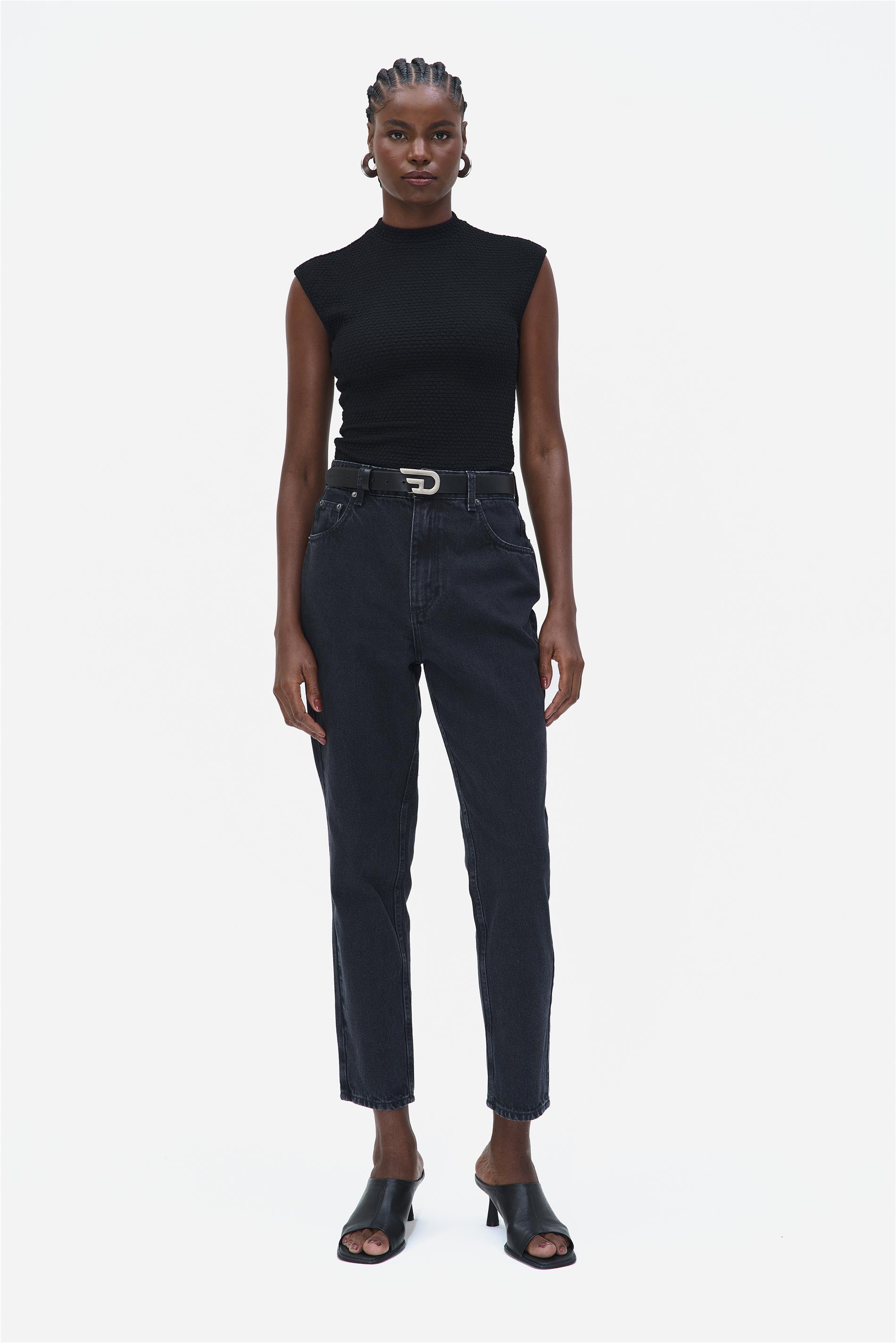 Calça Jeans Denim Black Mom G5 Cropped