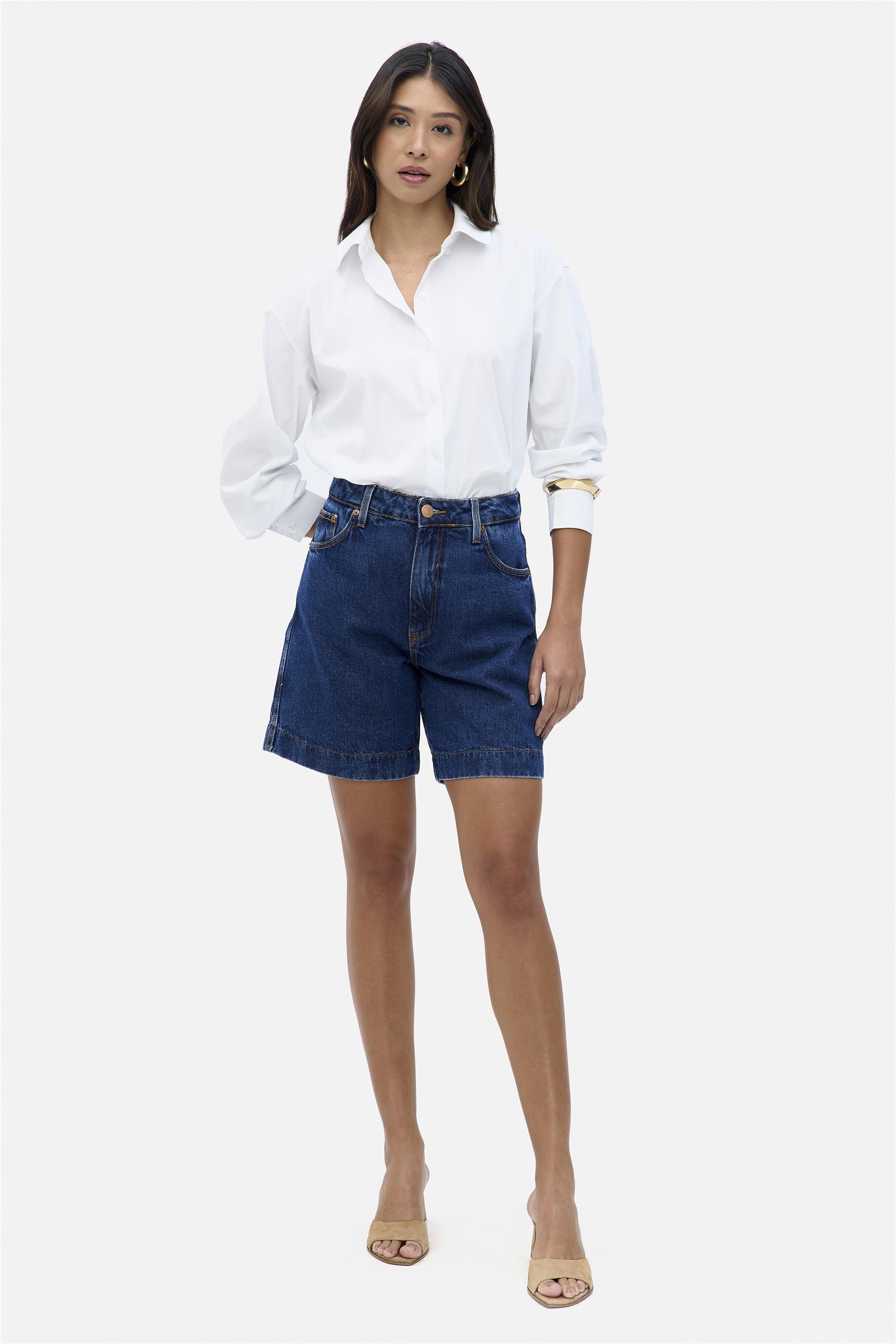 Bermuda Jeans Feminina Solta G5 C20
