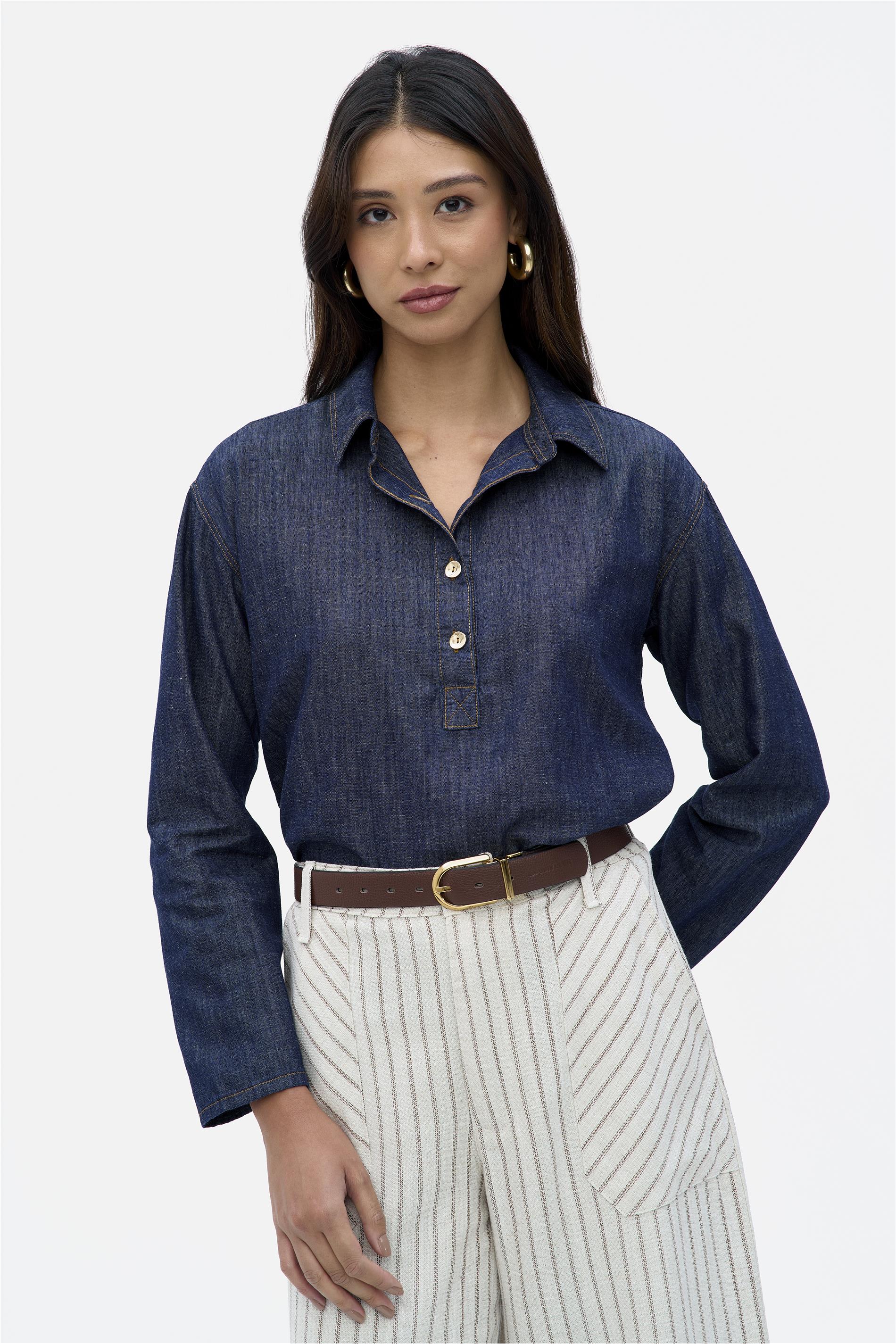 Bata Jeans Algodão e Liocel