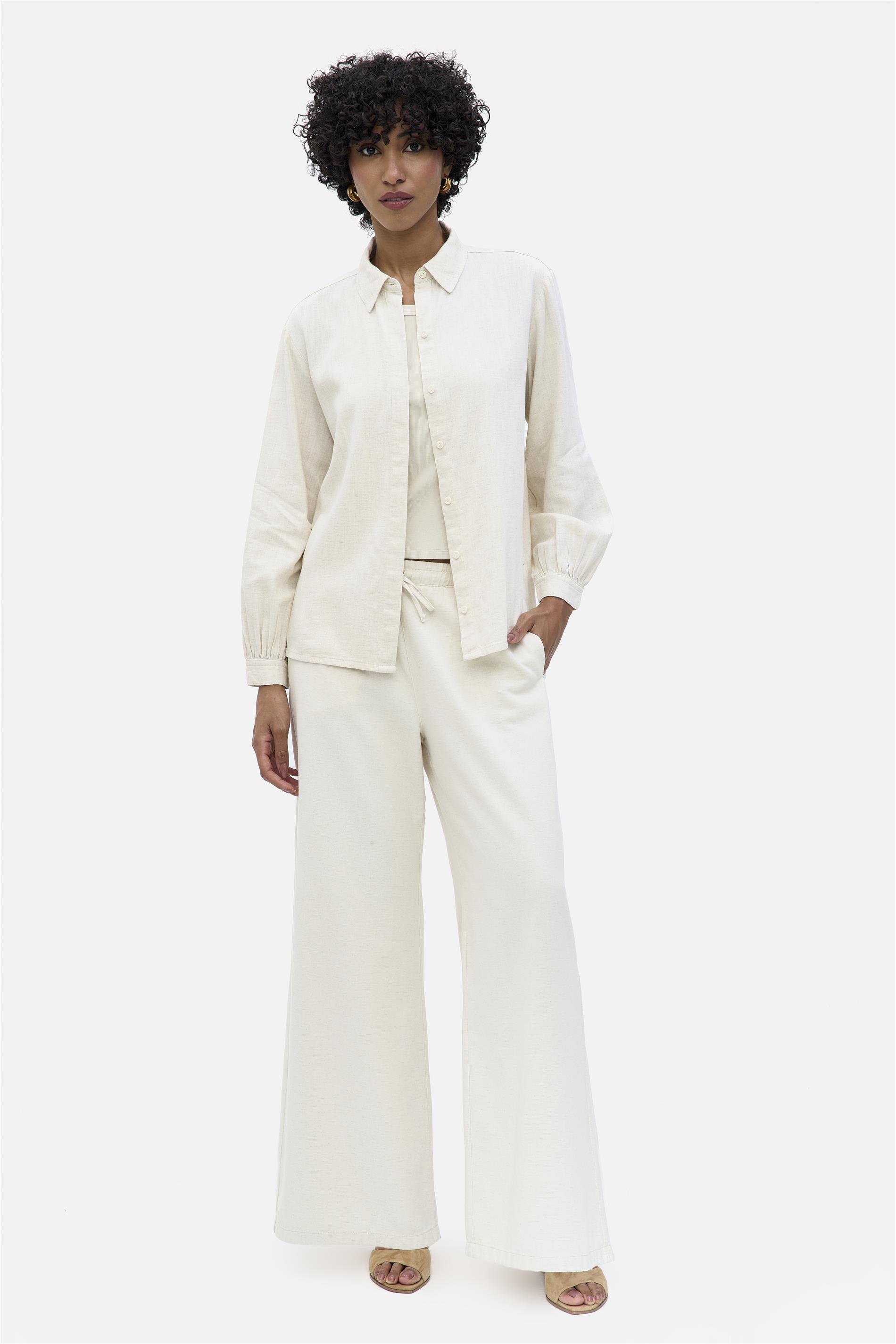 Calça Pantalona G5 C1 com Linho