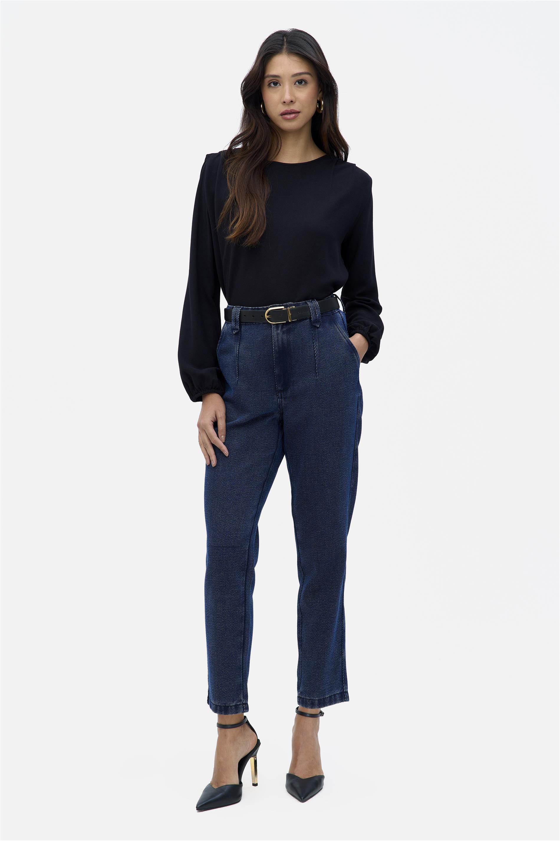 Calça Jeans Feminina Slim Cropped Pences