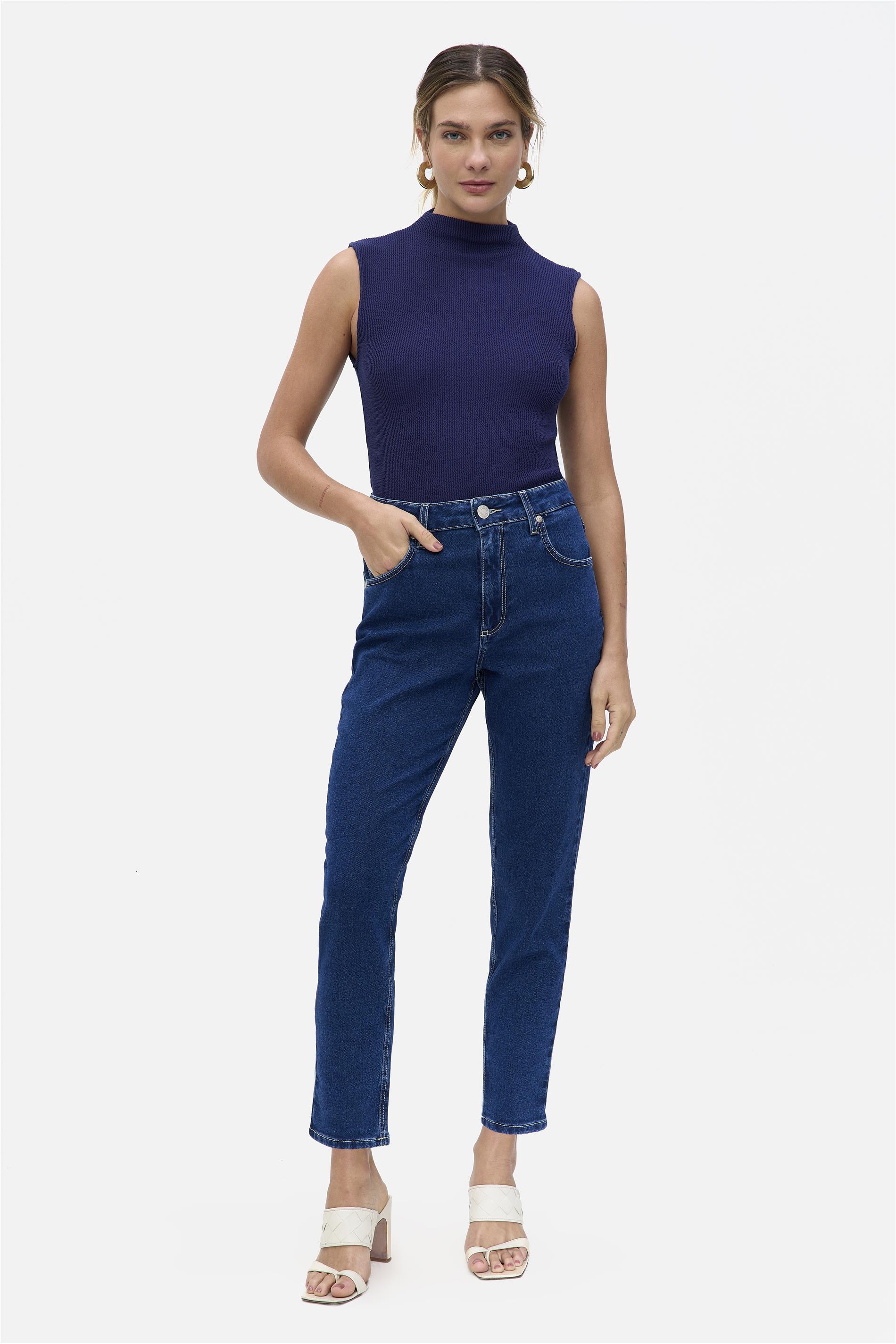 Calça Jeans Feminina Slim G4 Cropped