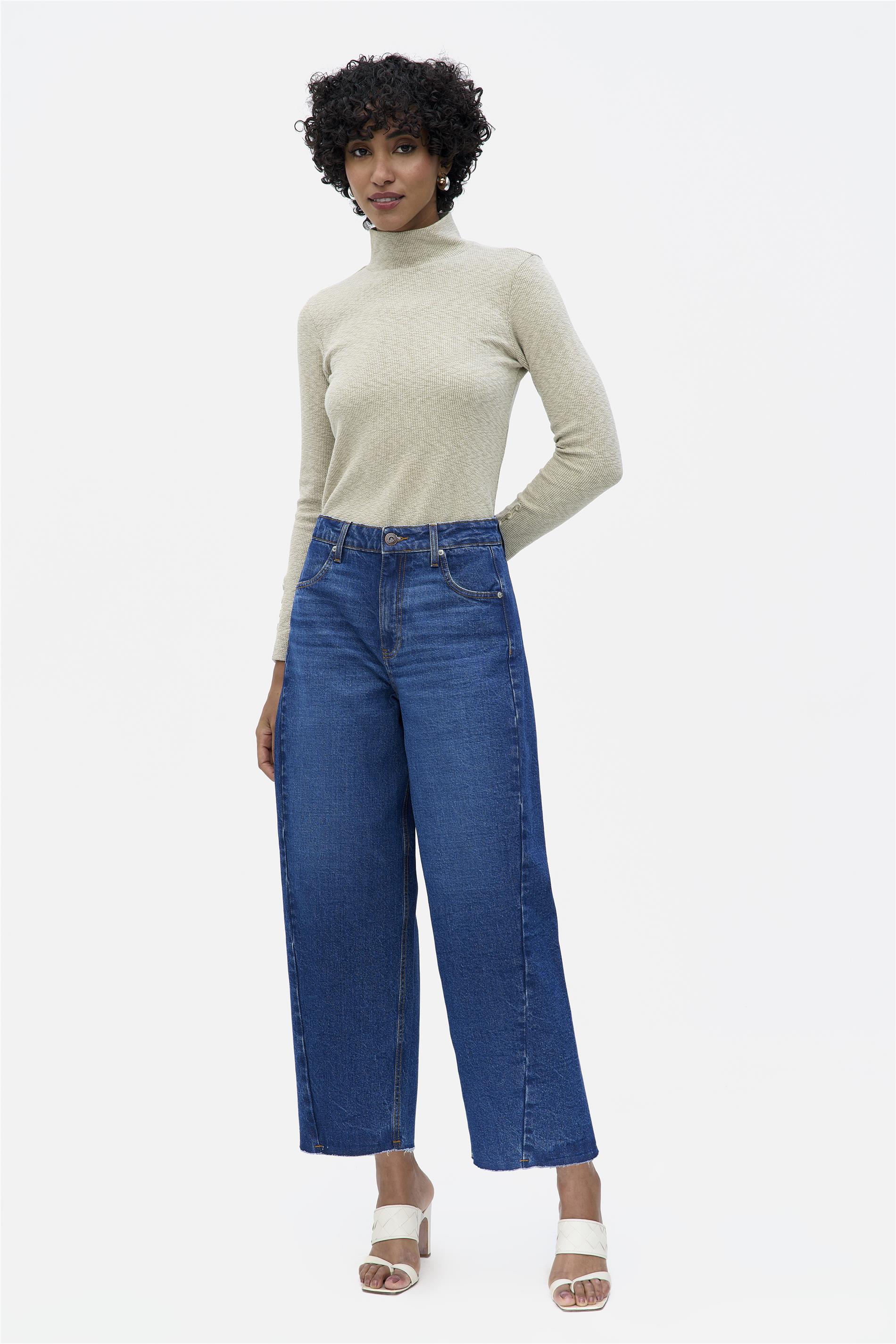 Calça Jeans Feminina G5 Cropped Barrel
