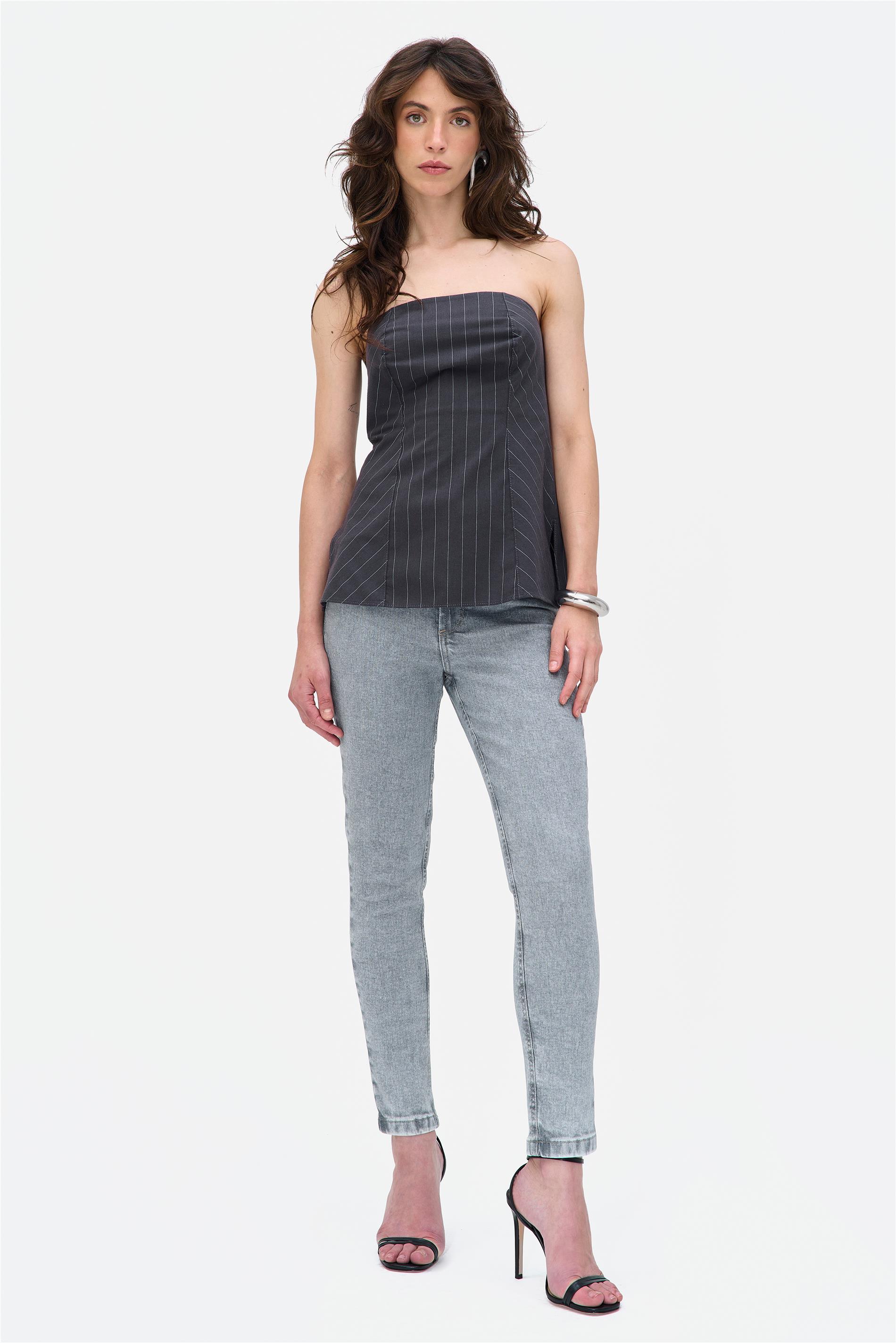 Calça Jeans Feminina Skinny Cropped G5