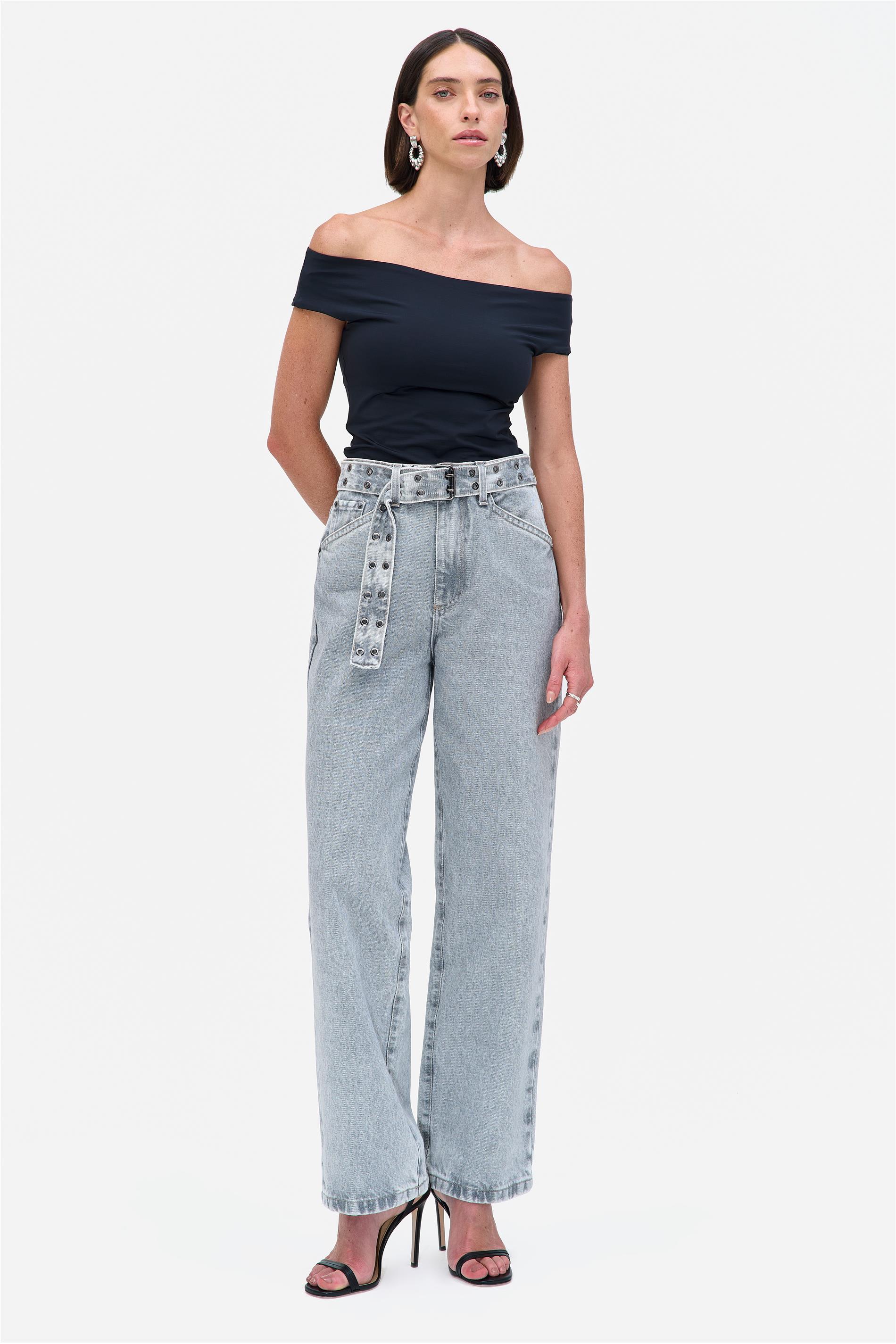 Calça Jeans Feminina Reta Black Delavê