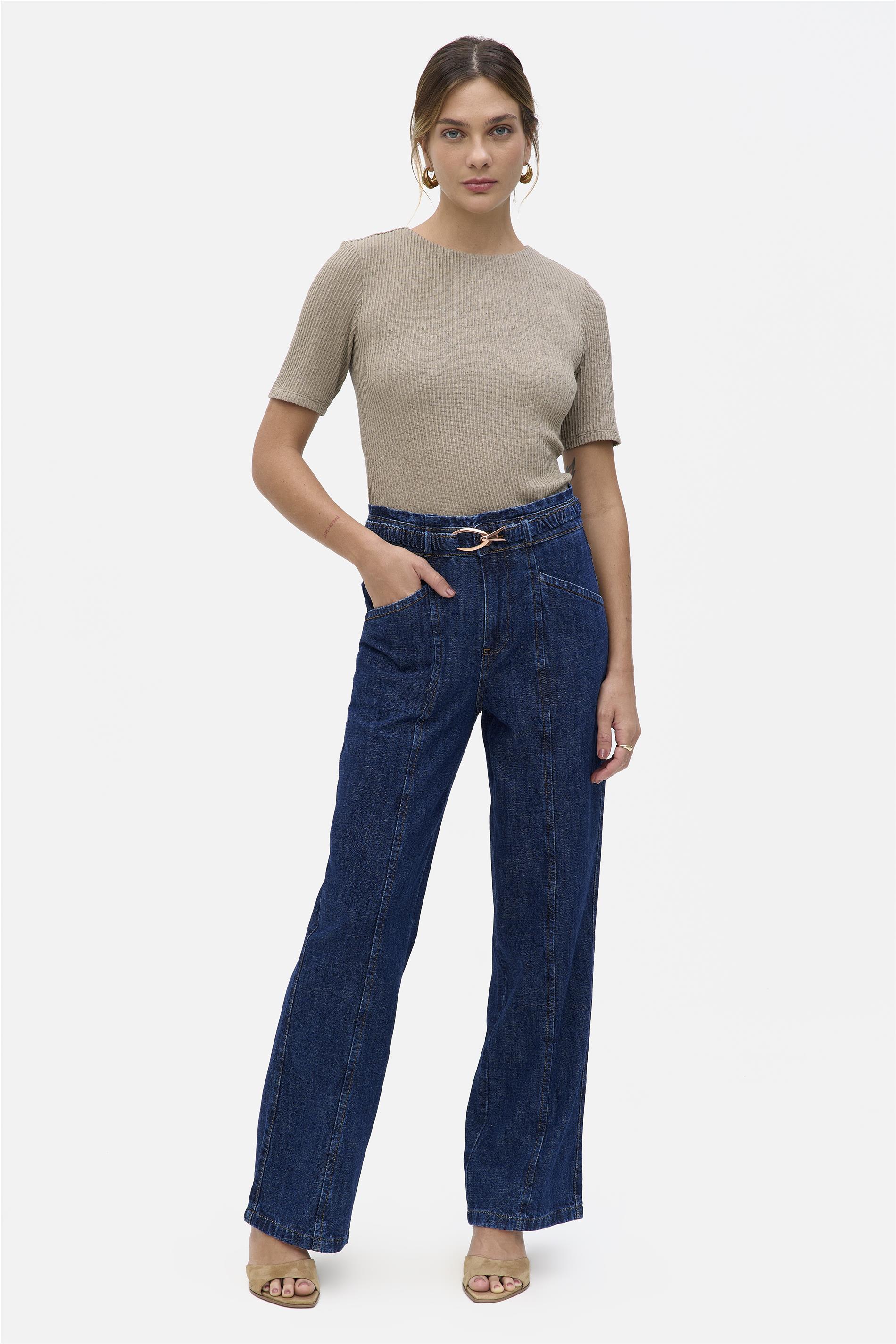 Calça Jeans Wide Leg G4 C1 Feminina