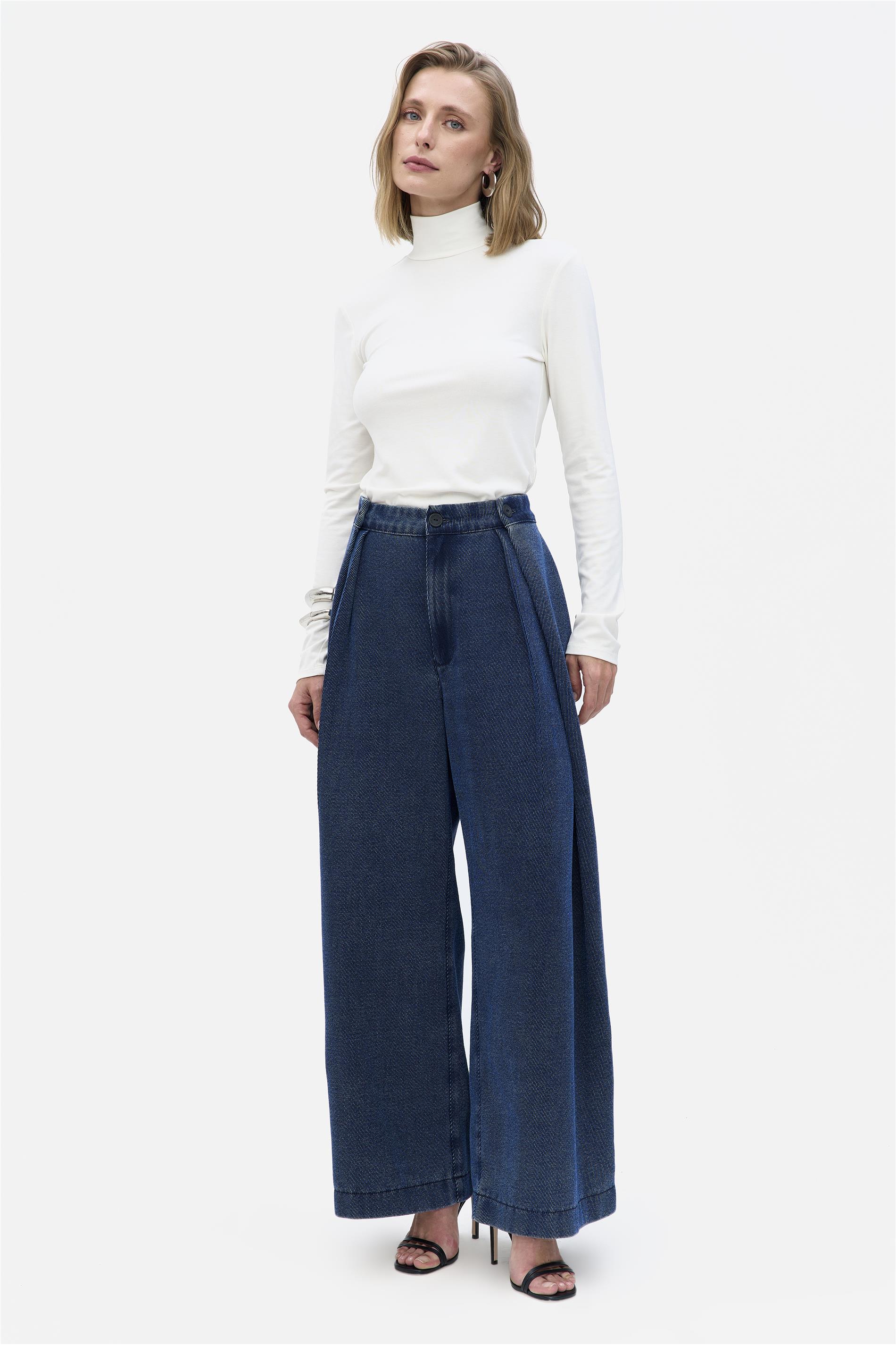 Calça Jeans Pantalona G5 C1 Sarjada
