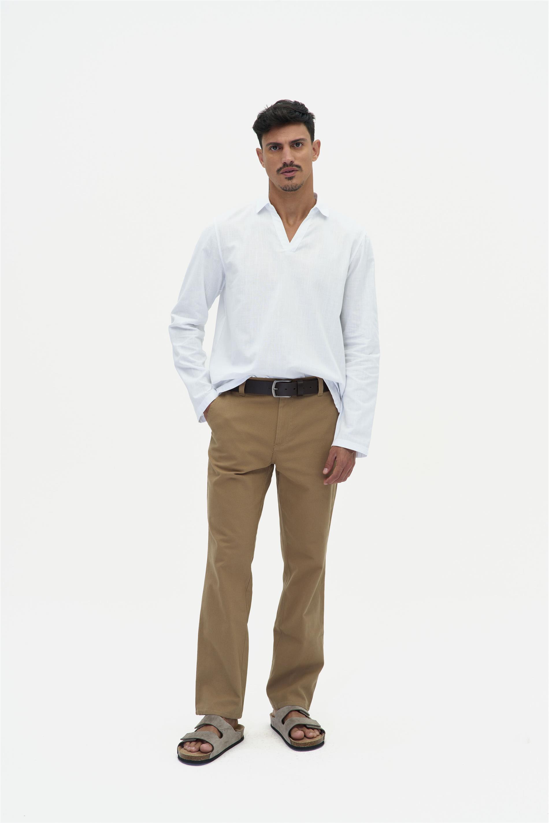 Calça Masculina Reta G3 C1 Bolsos Faca
