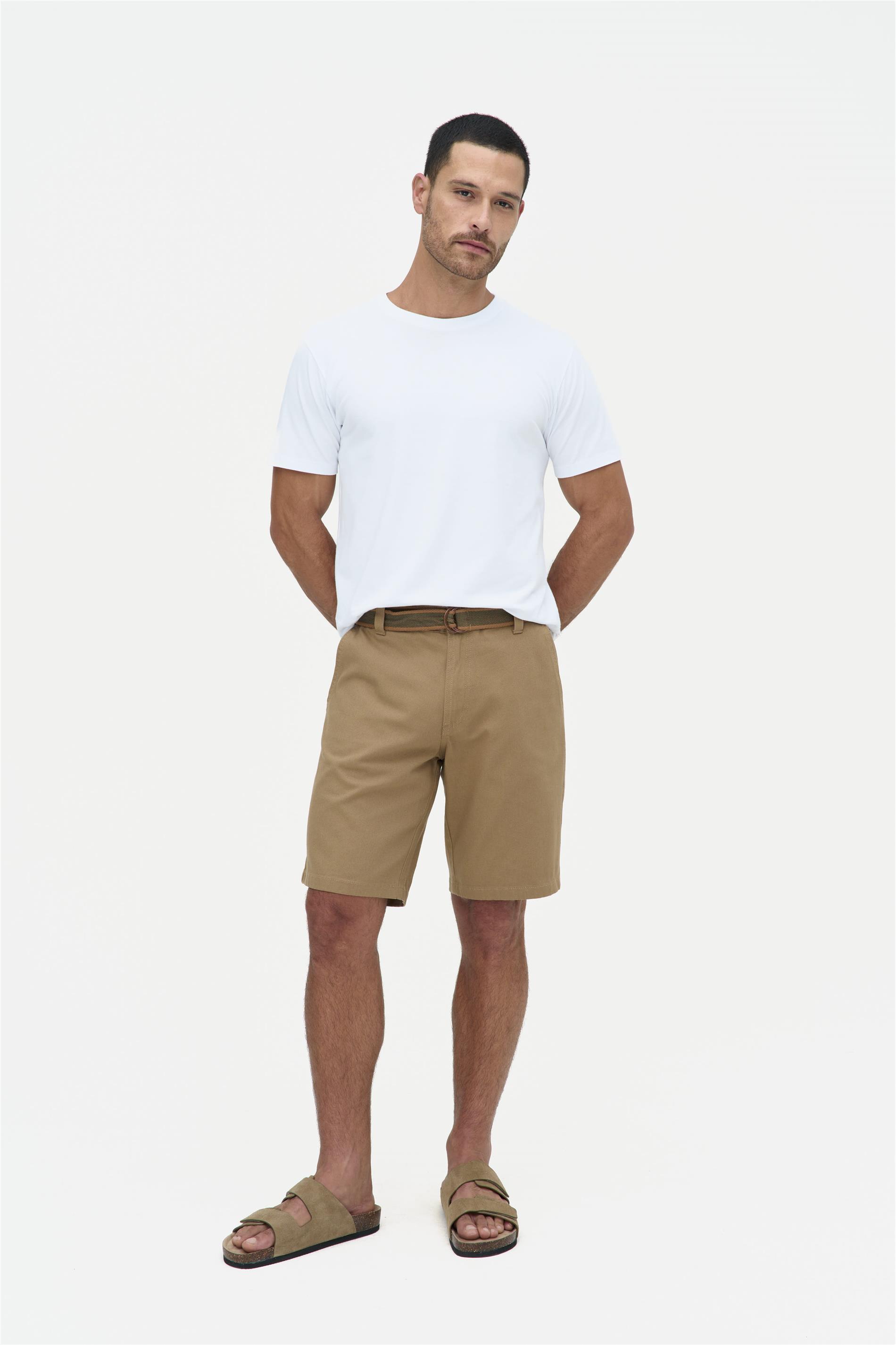 Bermuda Masculina Chino G3 C25 Cinto