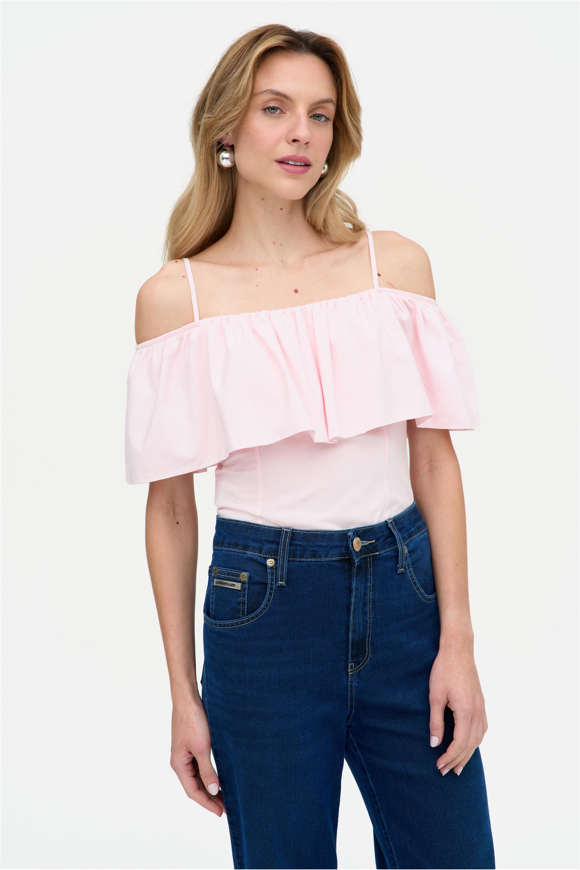 Blusa de Viscose com Zíper Lateral