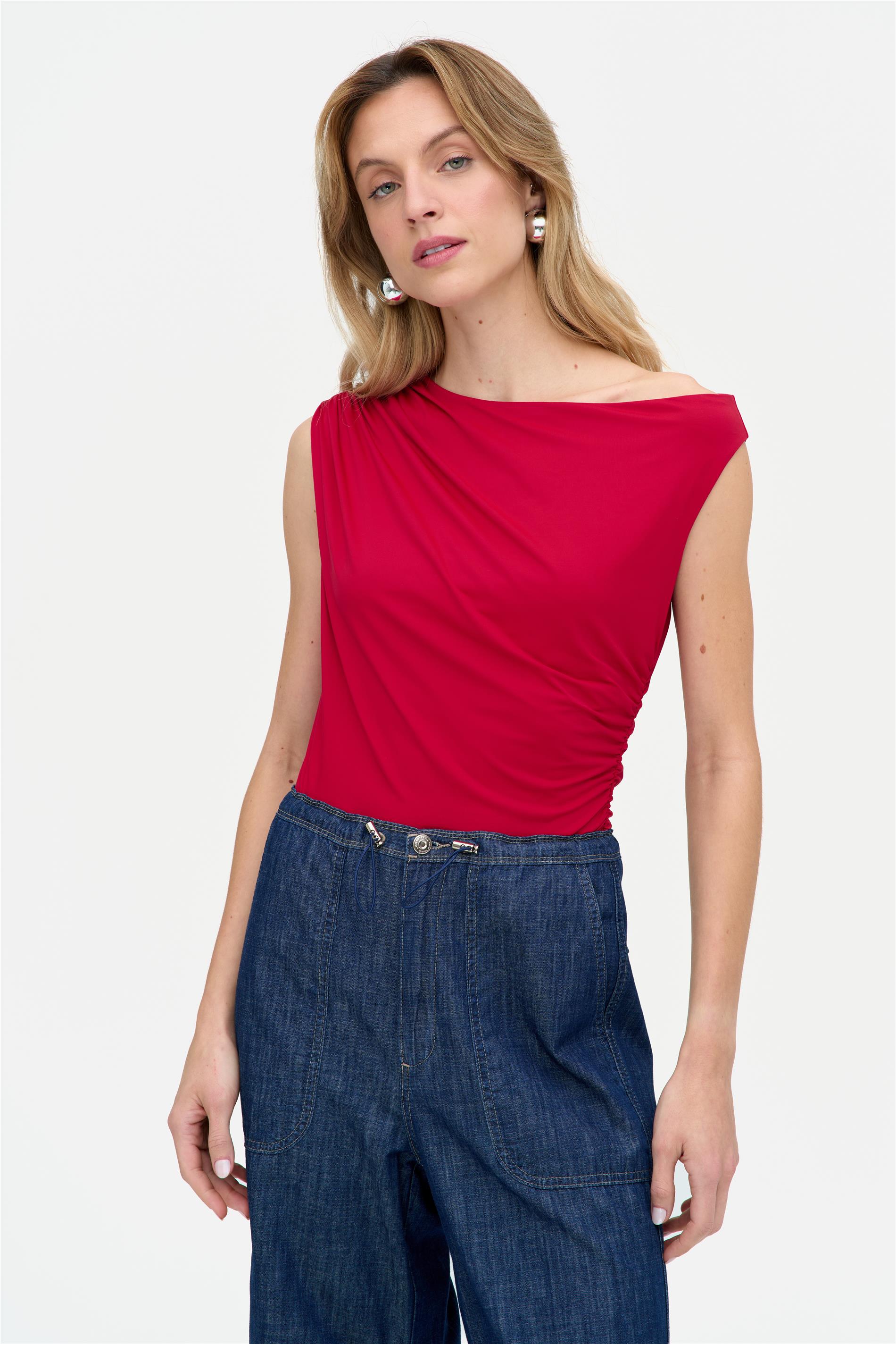 Blusa Franzida Lateral Poliamida