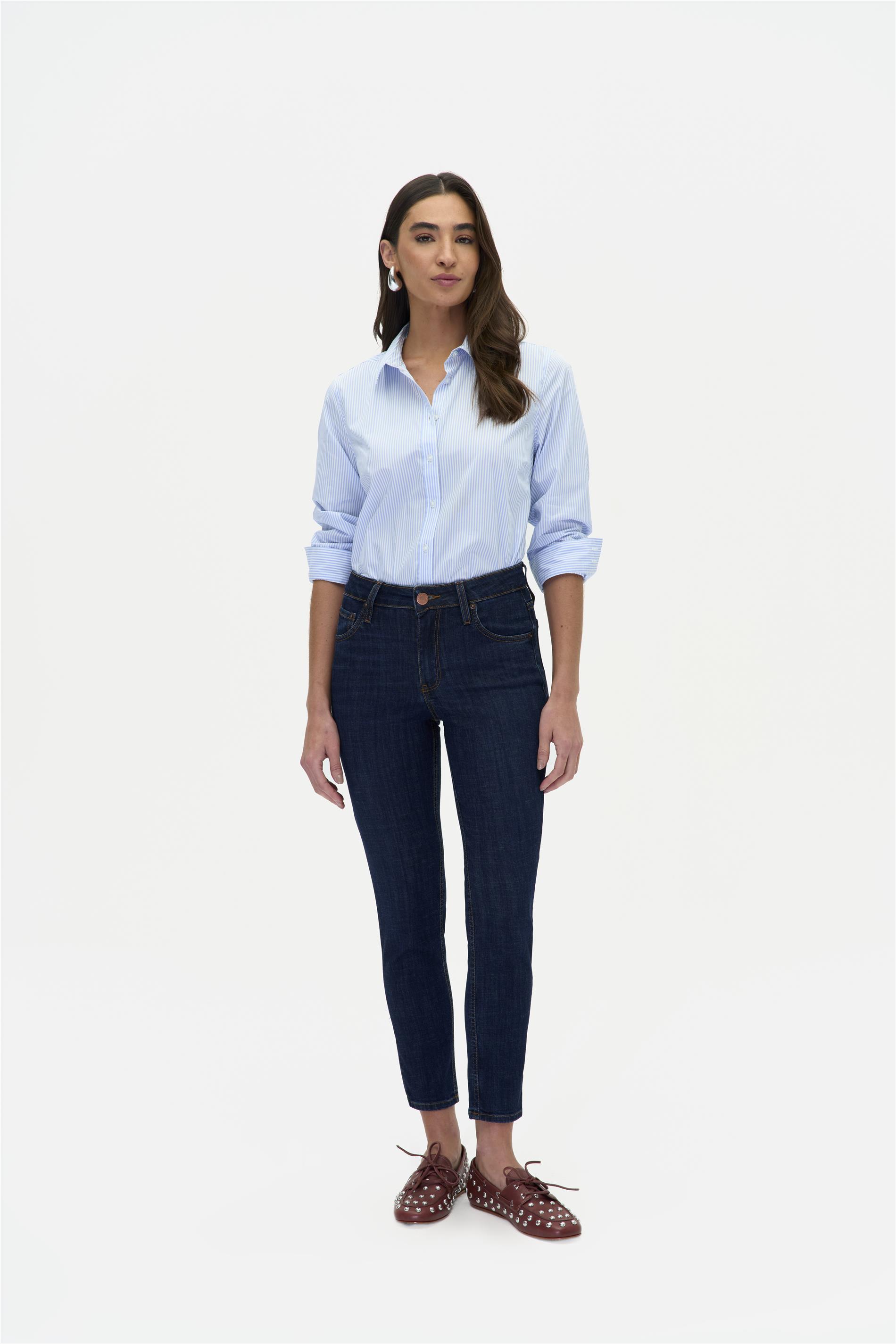 Calça Jeans Skinny Cropped G4 Feminina