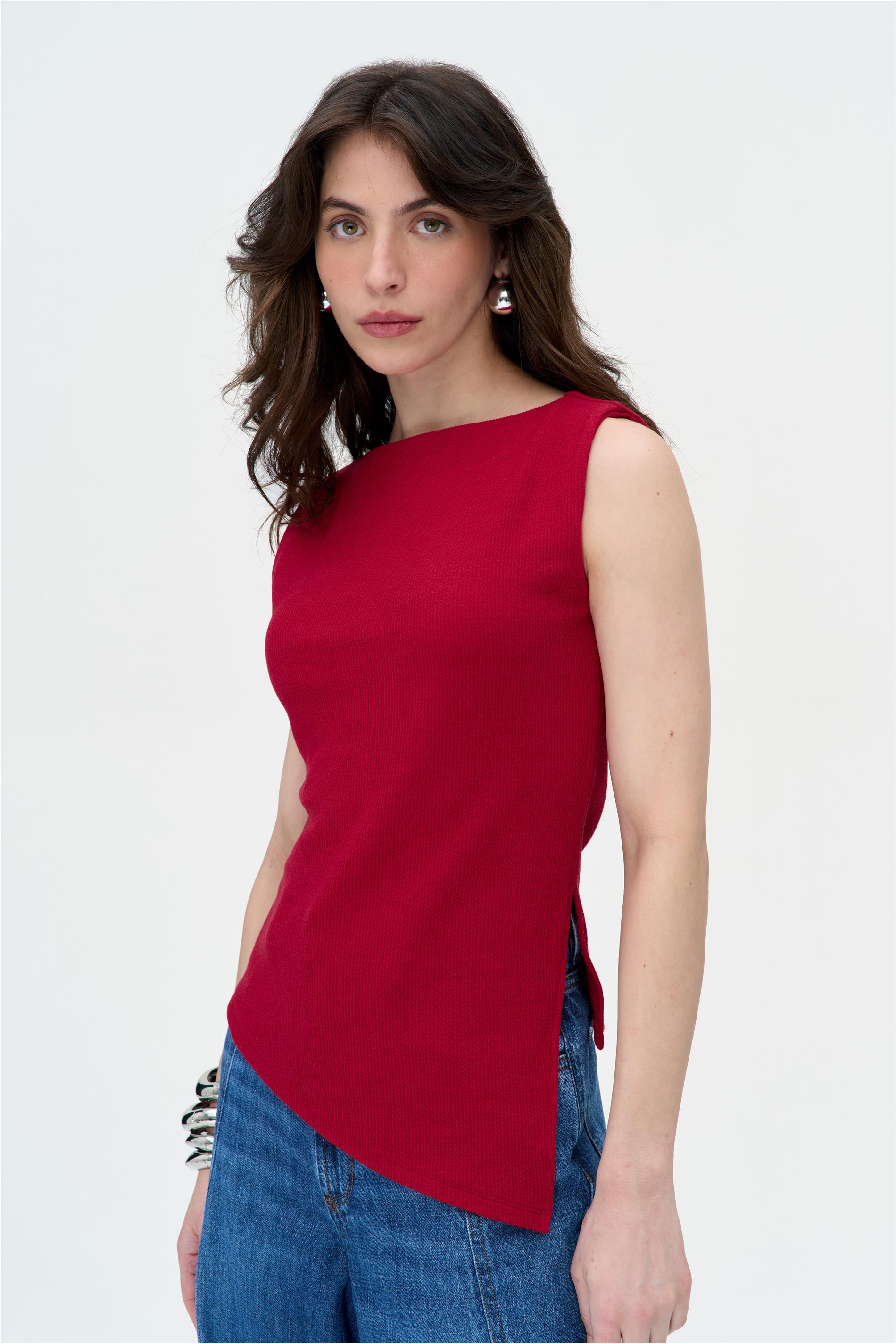 Blusa Feminina Barra Assimétrica