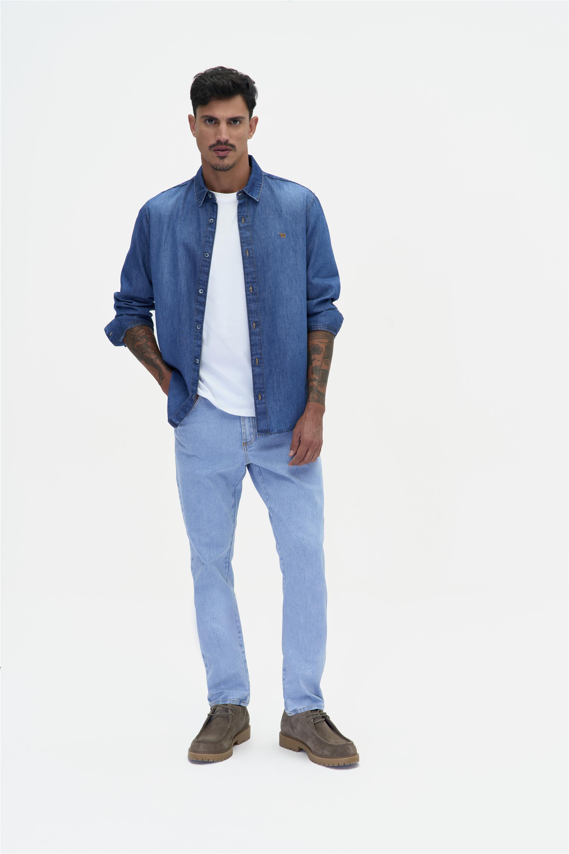 Calça Jeans Masculina Skinny Clara