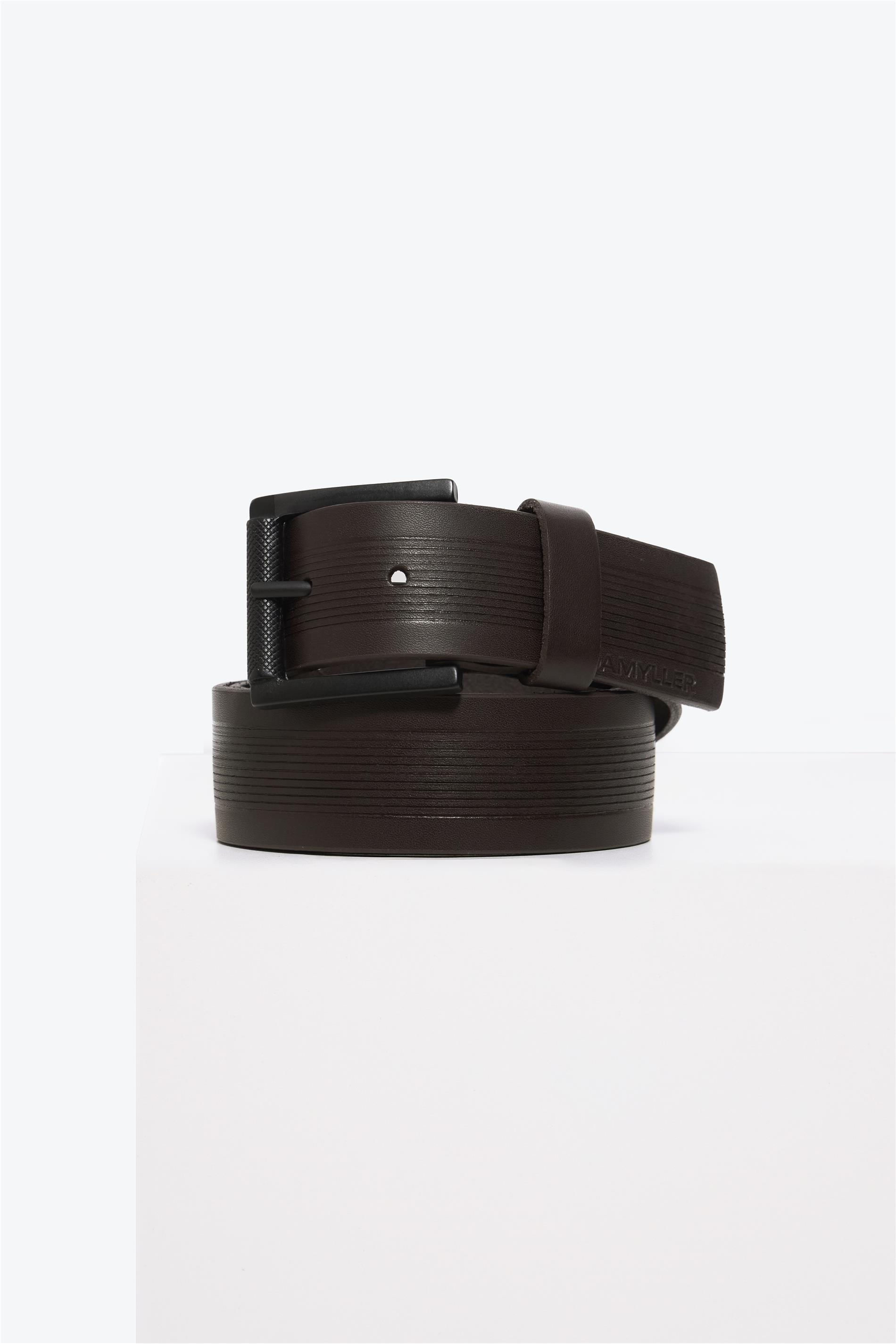 Cinto Masculino de Couro com Fivela Fosc