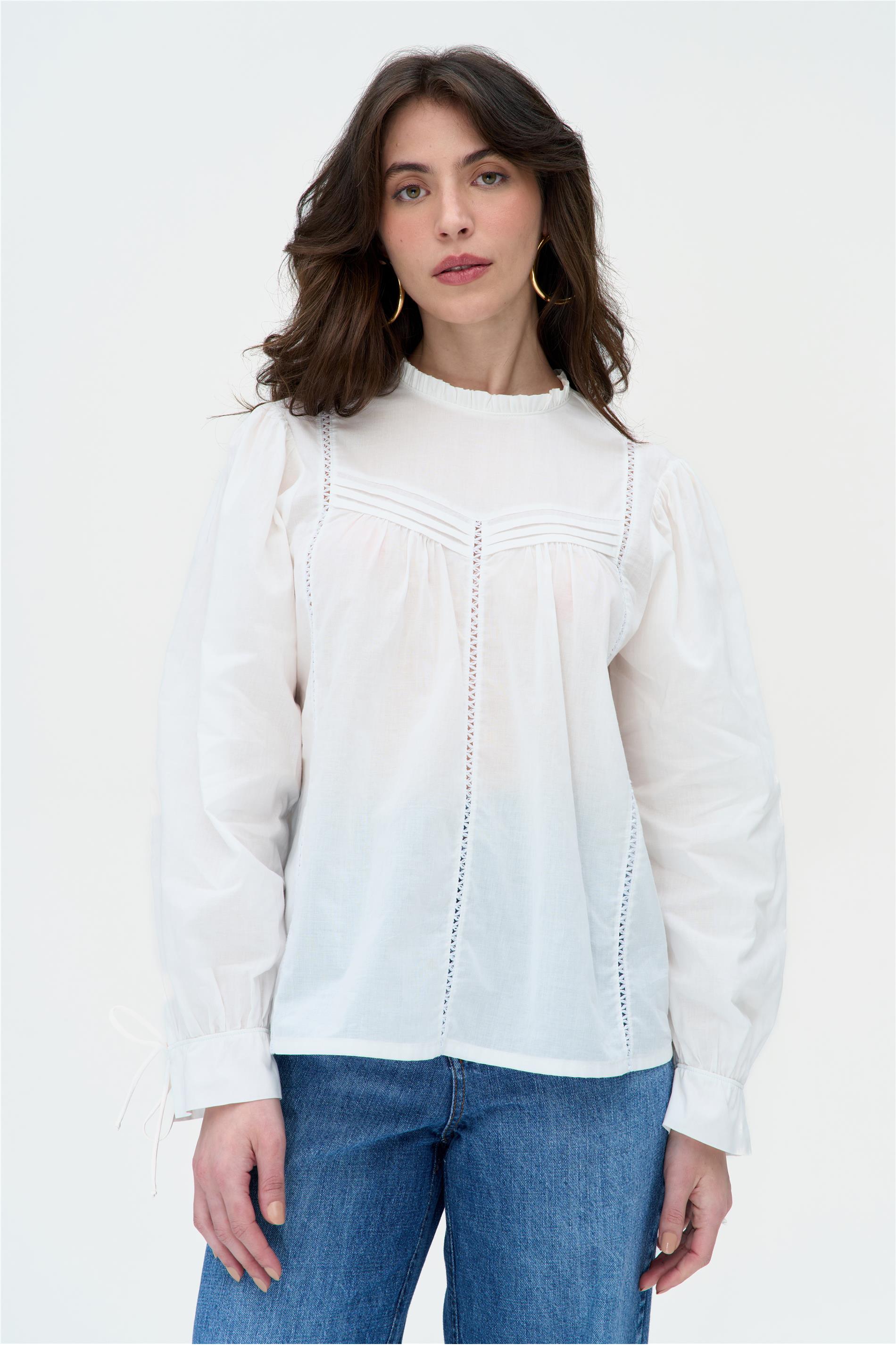 Blusa Feminina com Franzidos Amarração