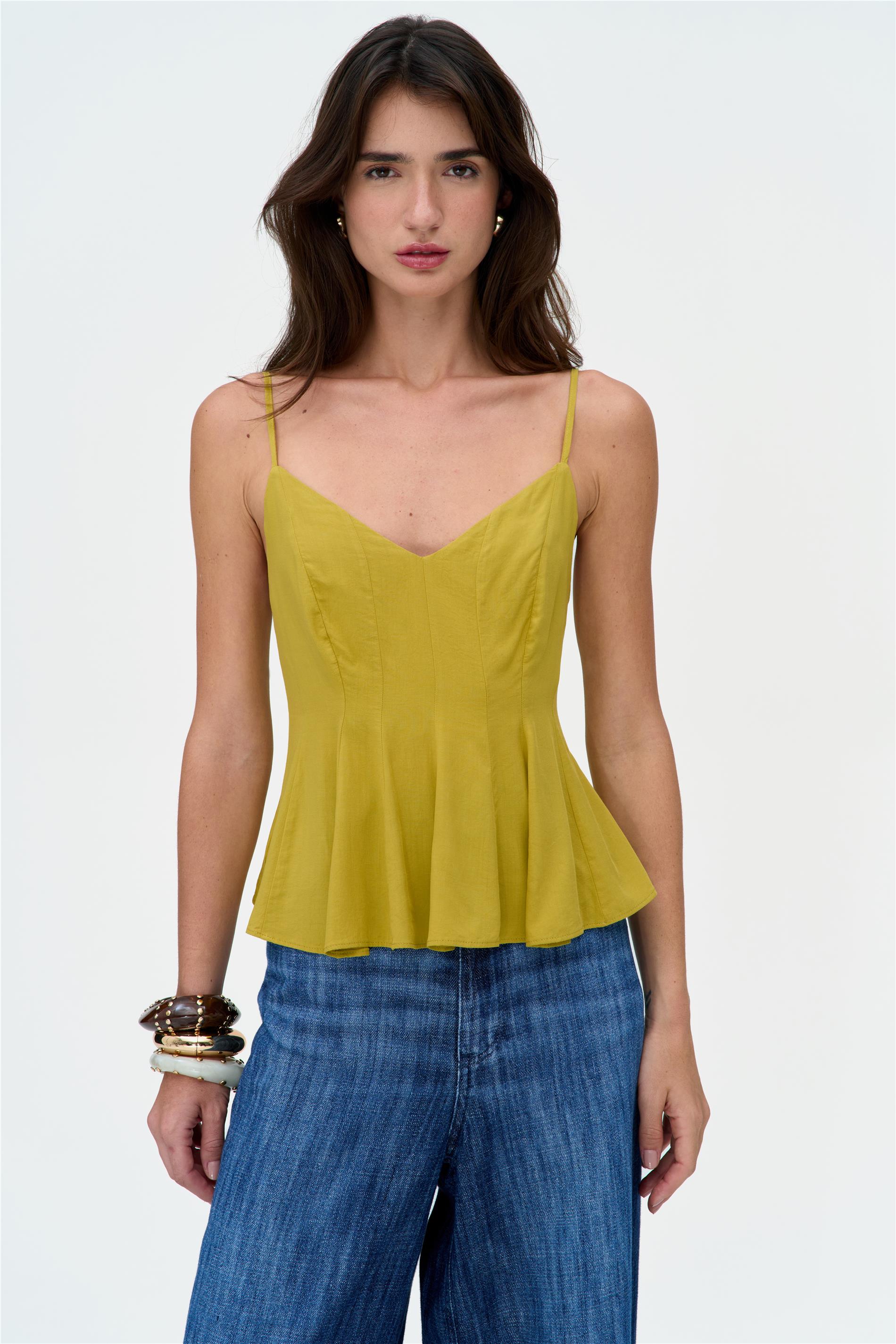 Blusa Feminina em Viscose com Alças