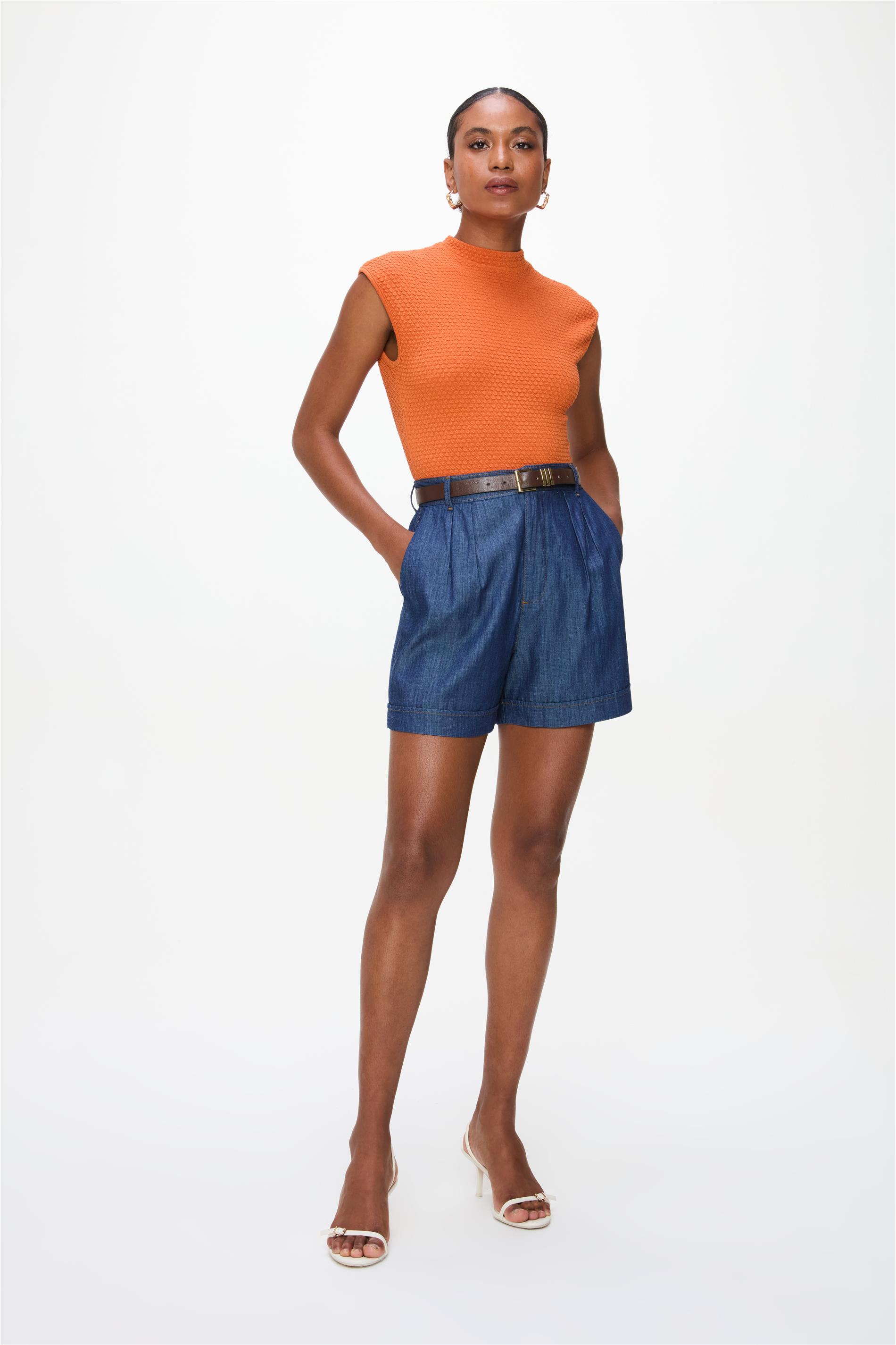 Short Jeans Solto Médio G5