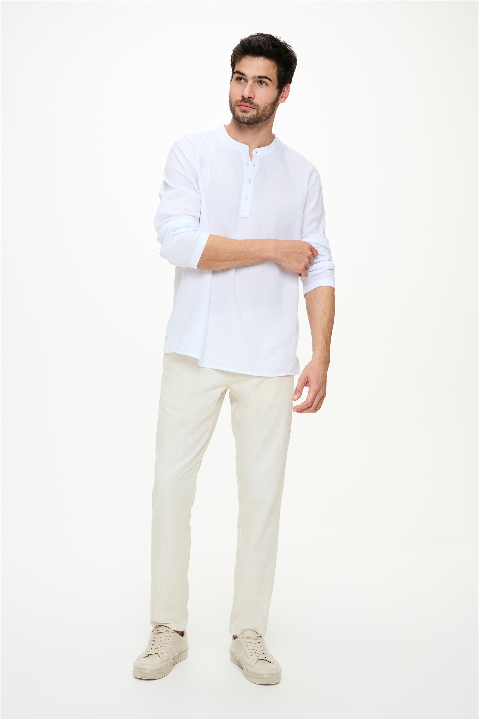 Calça Masculina Chino com Linho e Liocel