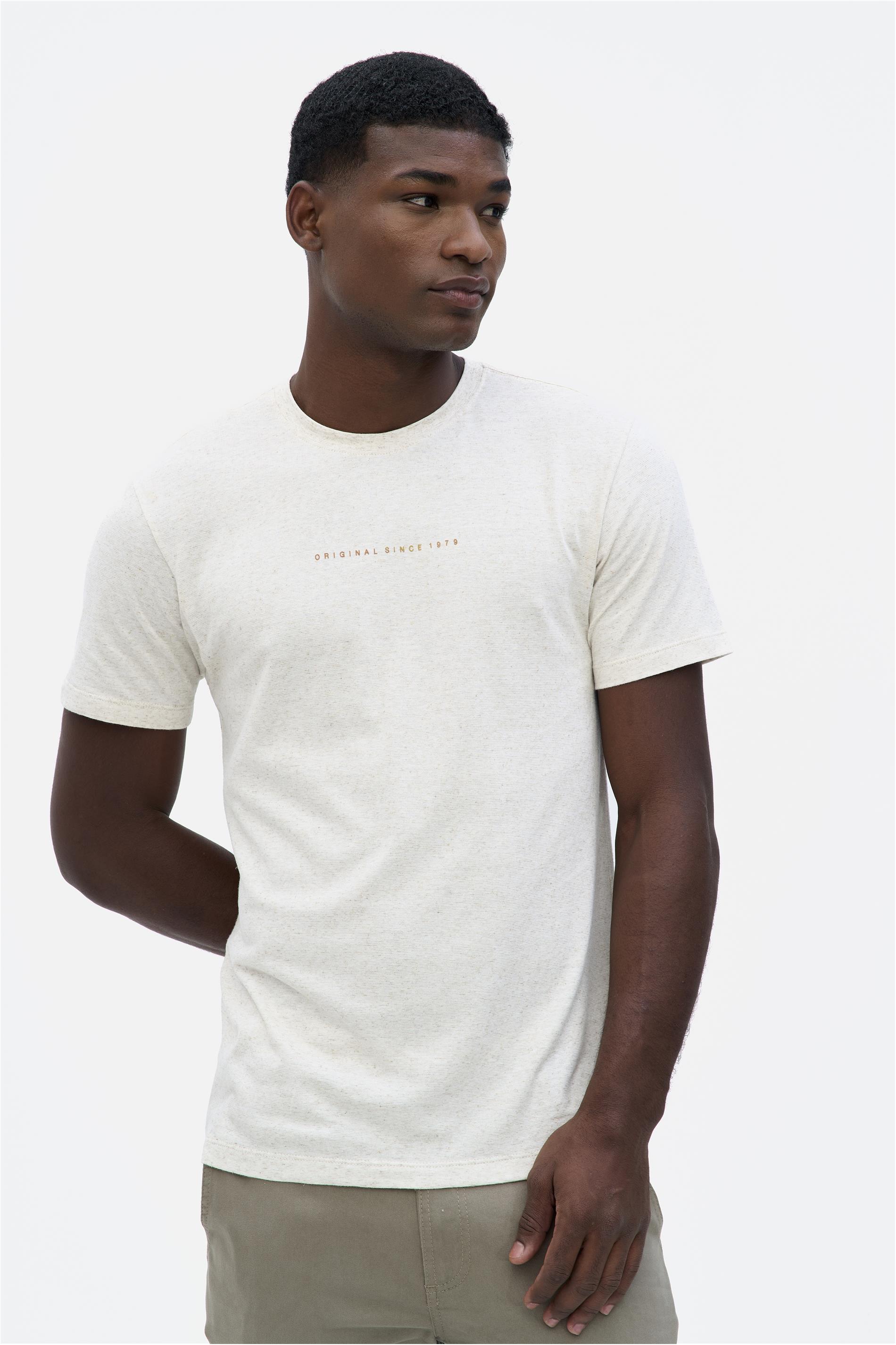 Camiseta Masculina Algodão e Linho