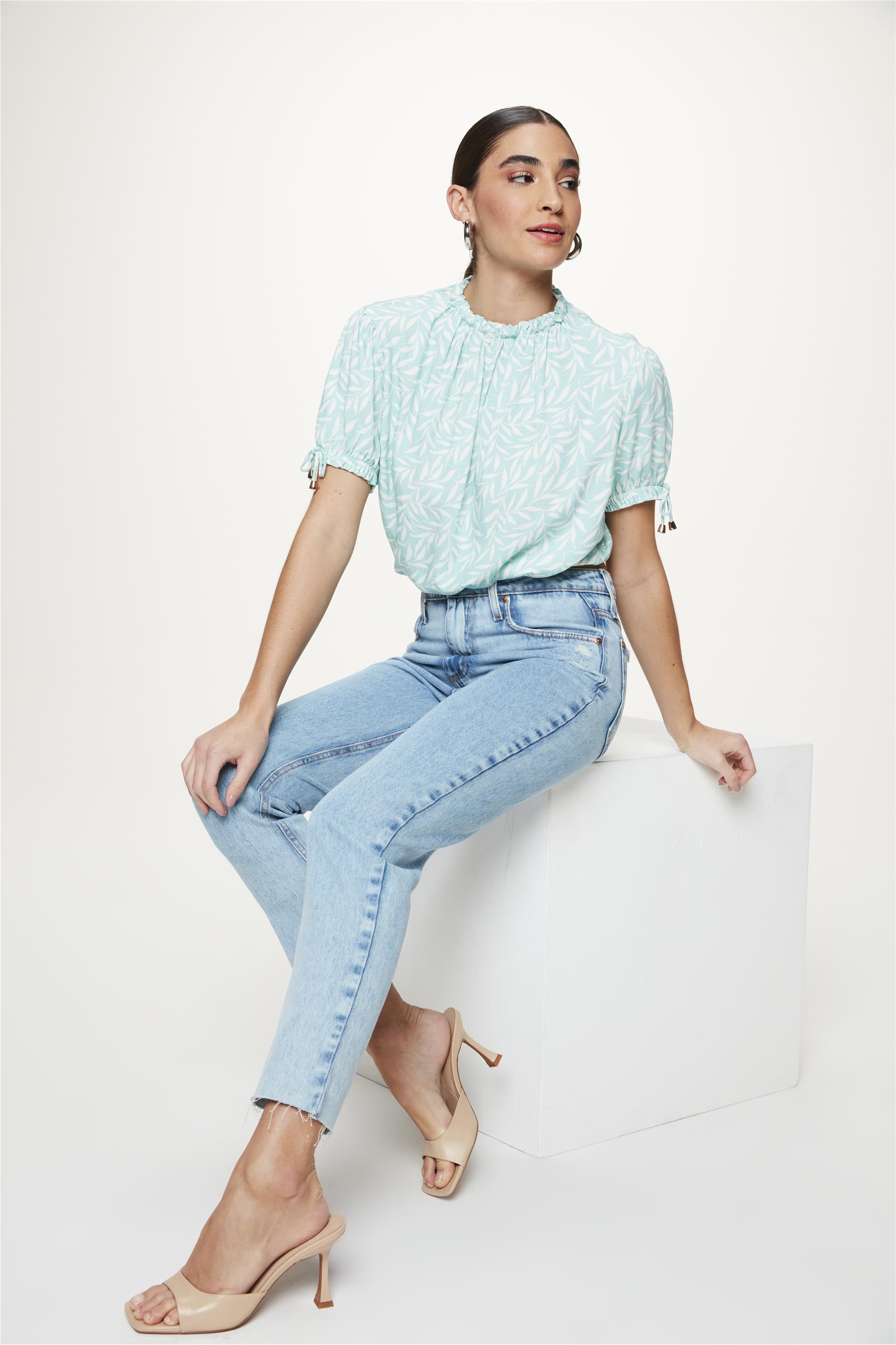 Calça Mom Jeans Cropped G5 sem Bainha