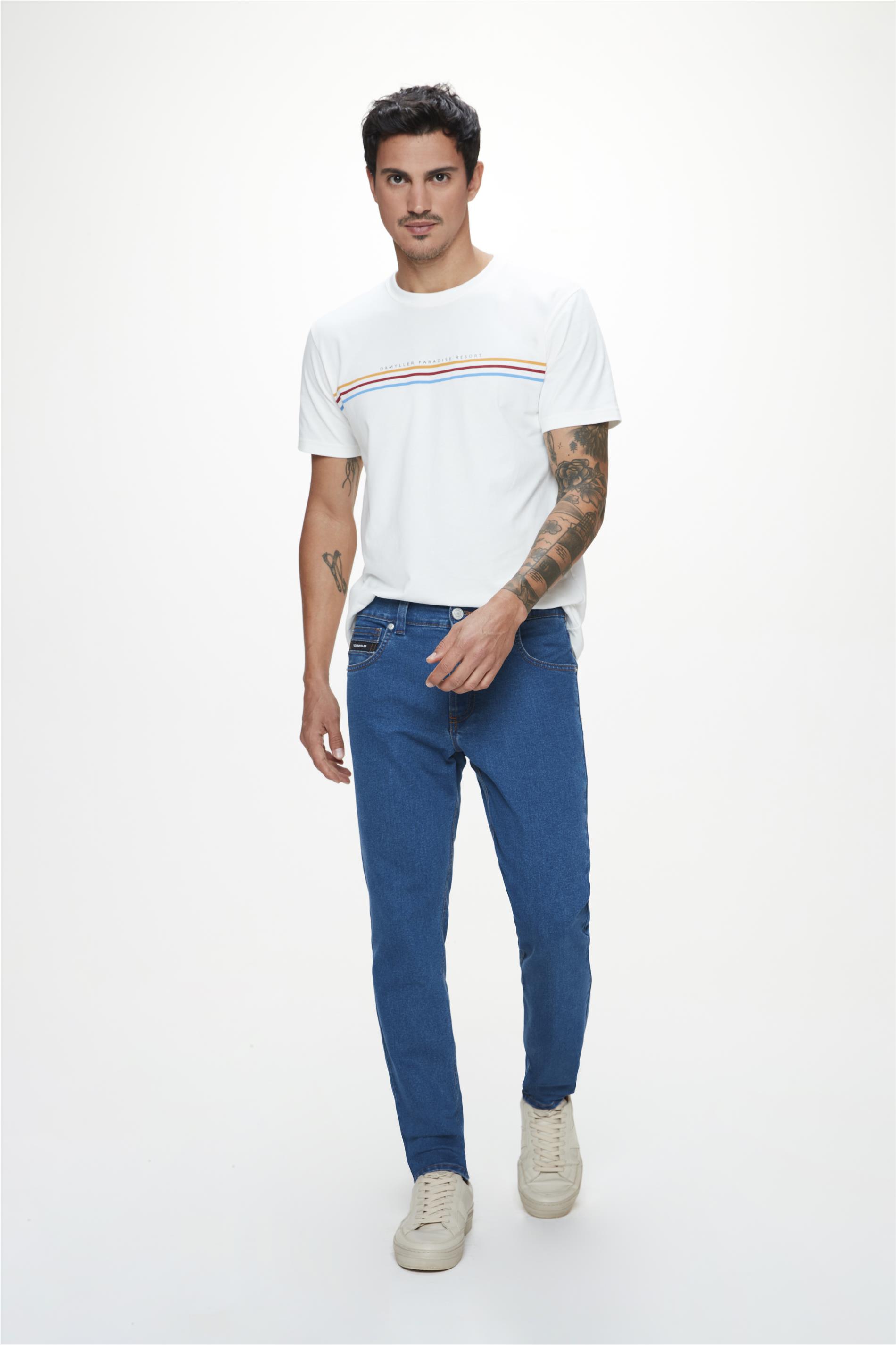 Calça Jeans Skinny sem Marcações G3 C2