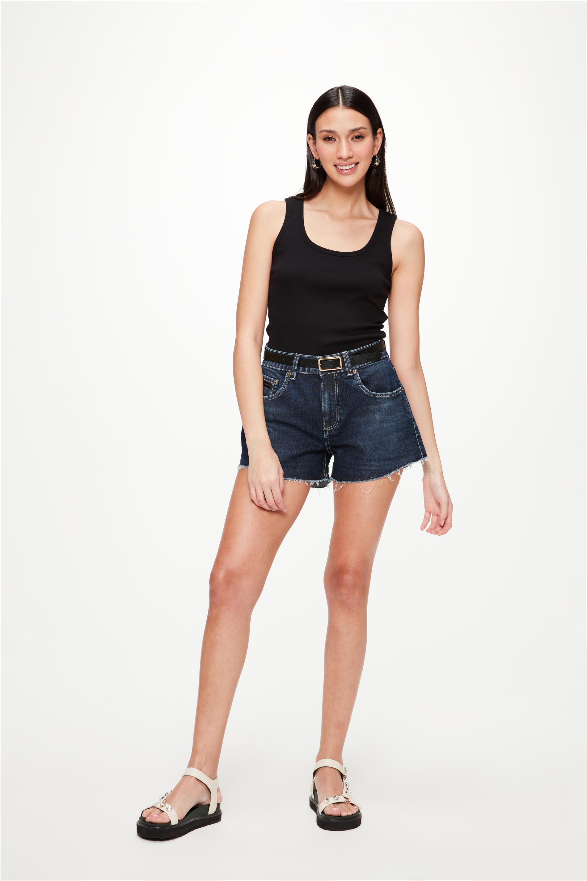 Short Jeans Escuro Solto Ecodamyller G3