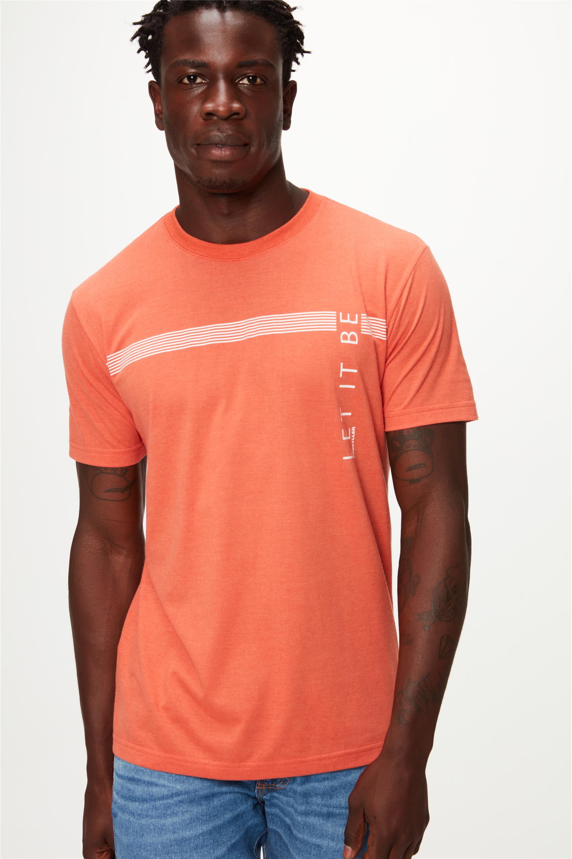 Camiseta com Estampa Let it Be Masculina