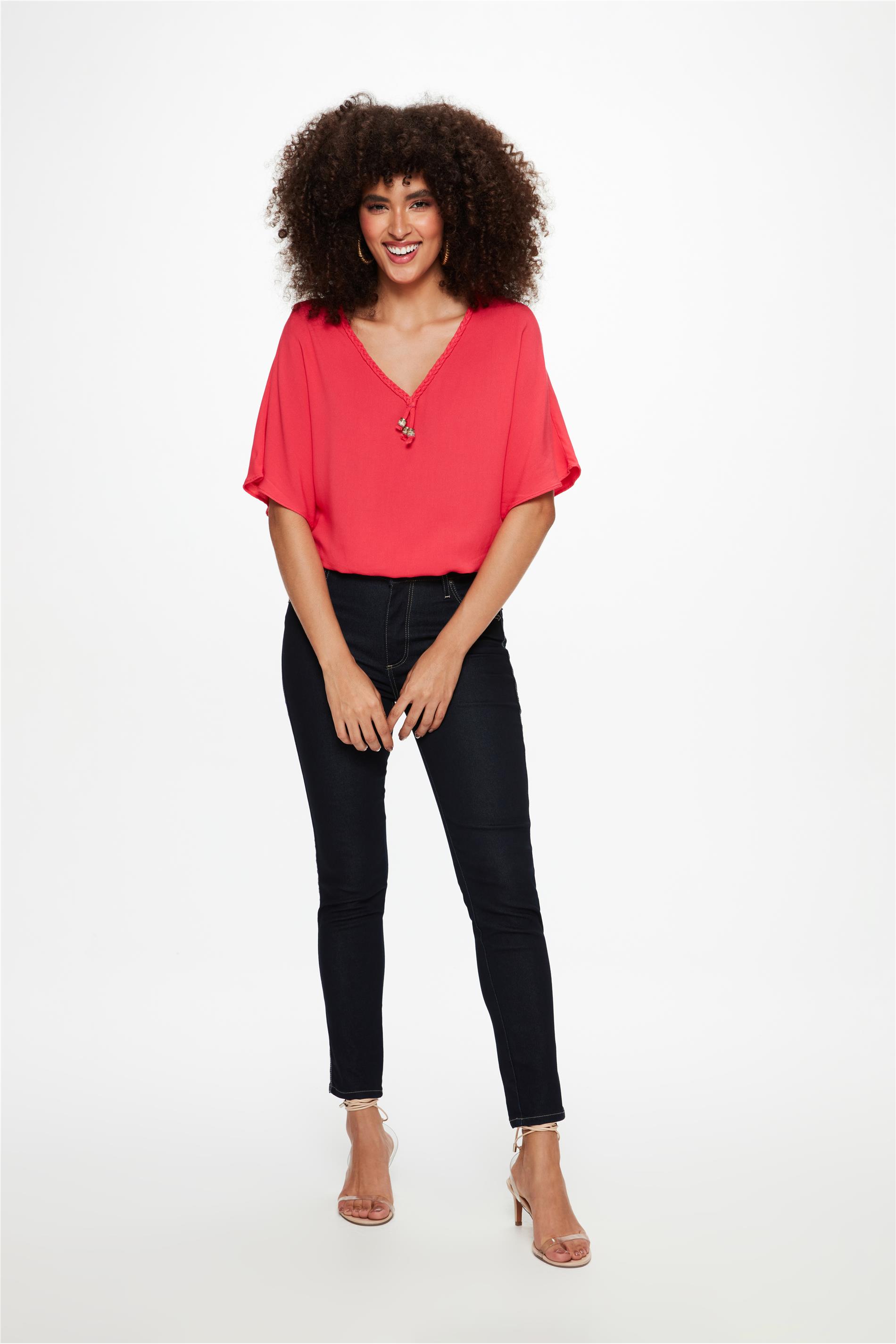 Calça Jeans Black Jegging Cropped G4