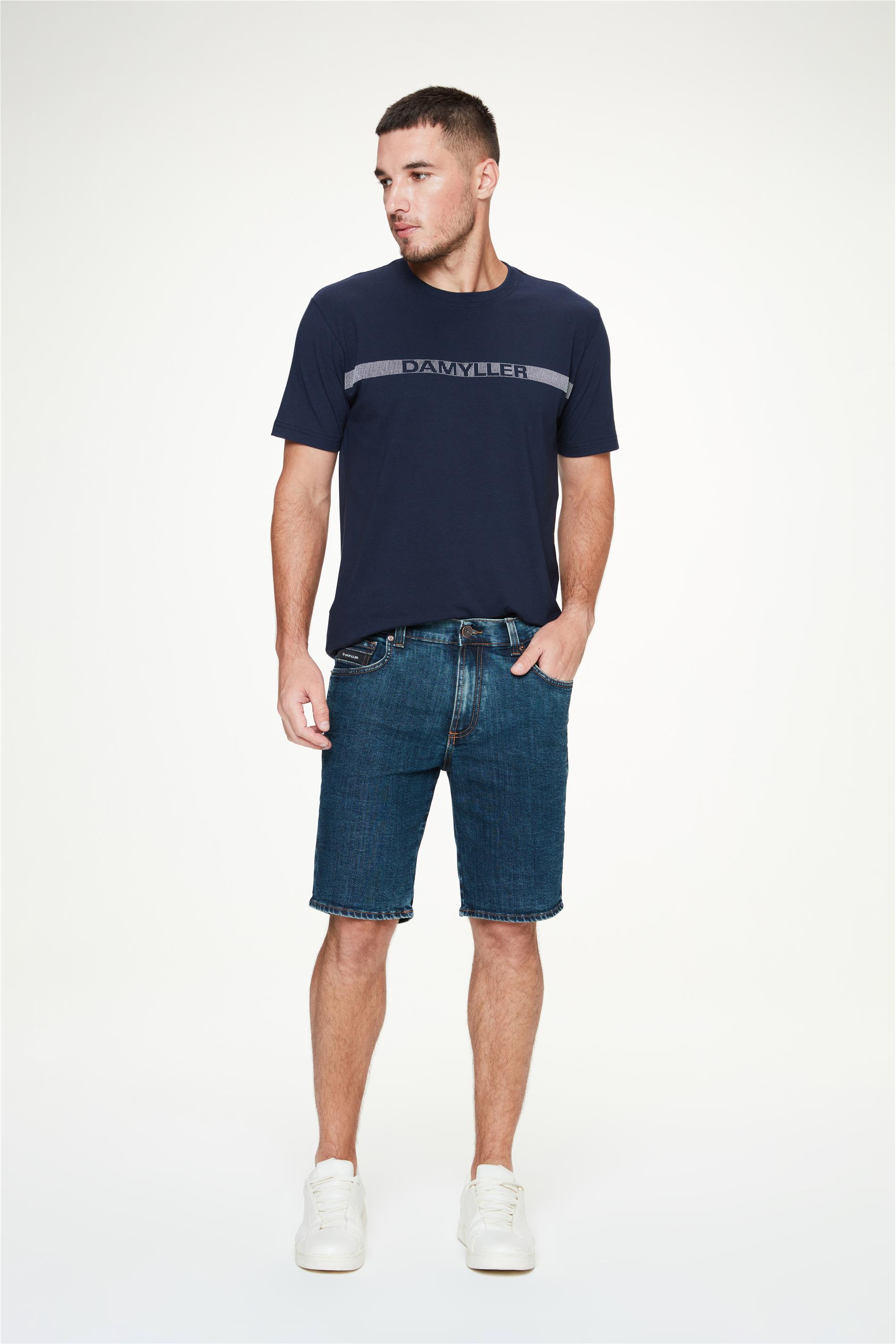 Bermuda Jeans Escuro Slim G3 C25