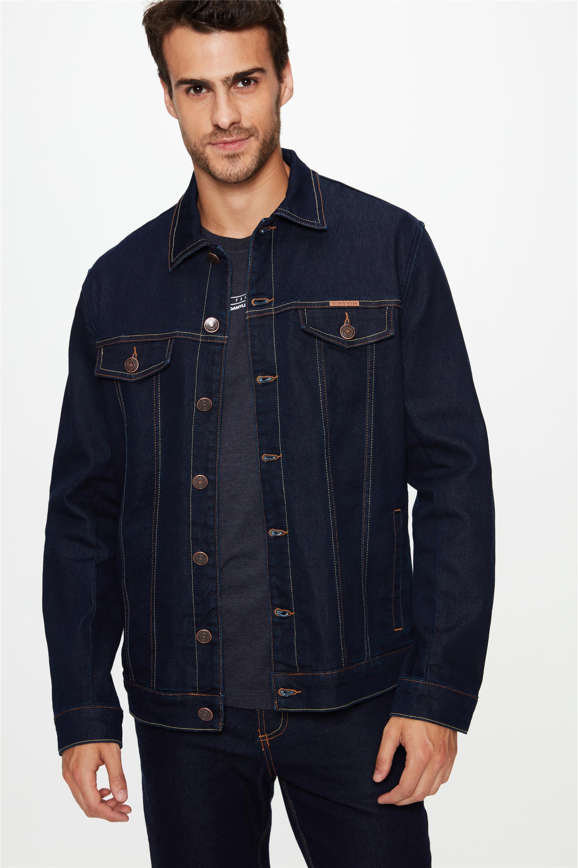 Jaqueta Jeans Escuro Trucker Move Denim