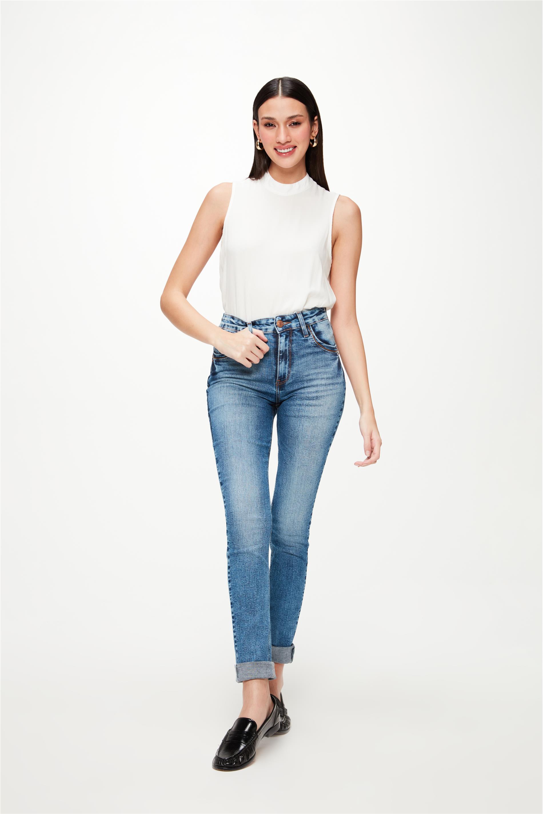 Calça Jeans Skinny Cintura Alta C2