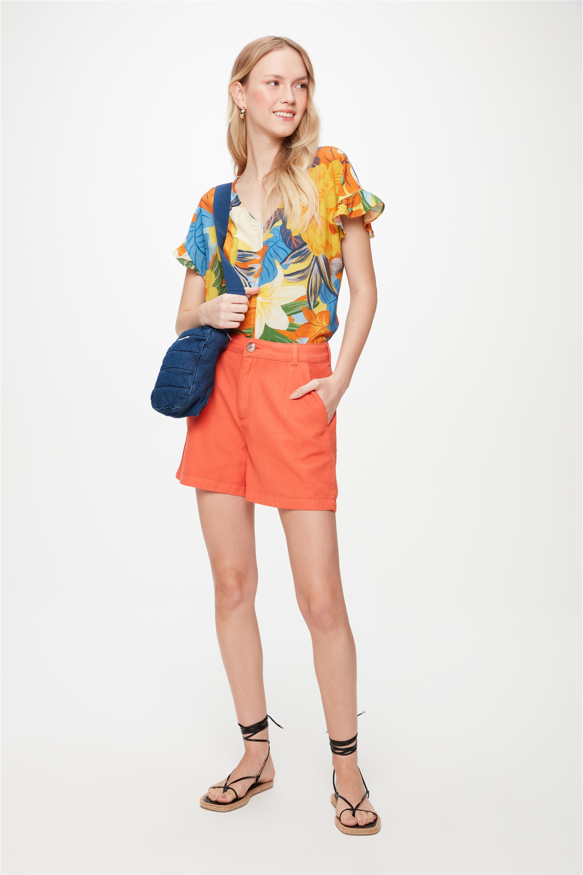 Short de Alfaiataria G4 Médio Tingido